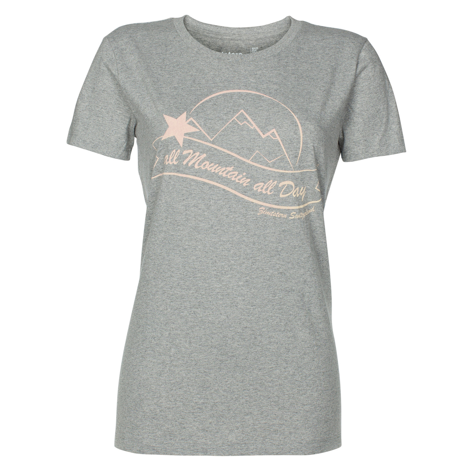 Zimtstern Donna T-Shirt TSW All Mountain Grey
