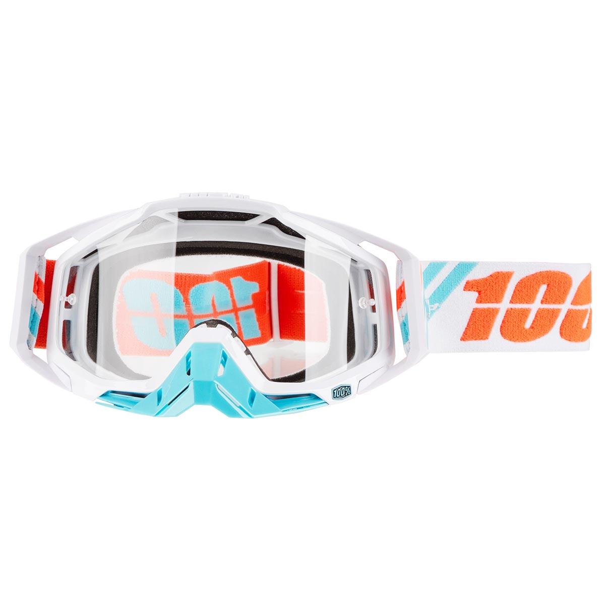 100% Goggle Racecraft Calculus Ice - Clear Anti-Fog