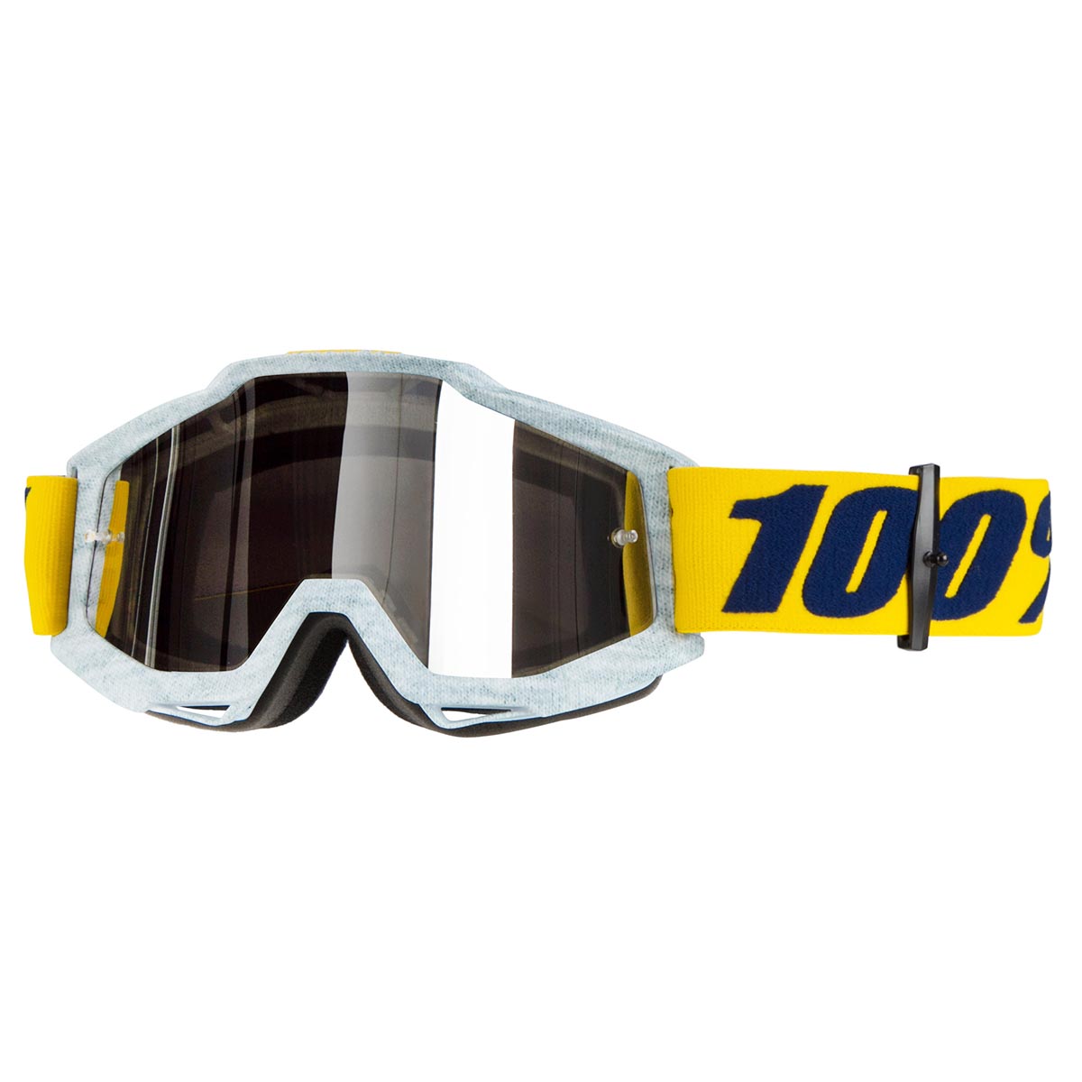 100% Crossbrille The Accuri Athleto - Silber verspiegelt Anti-Fog