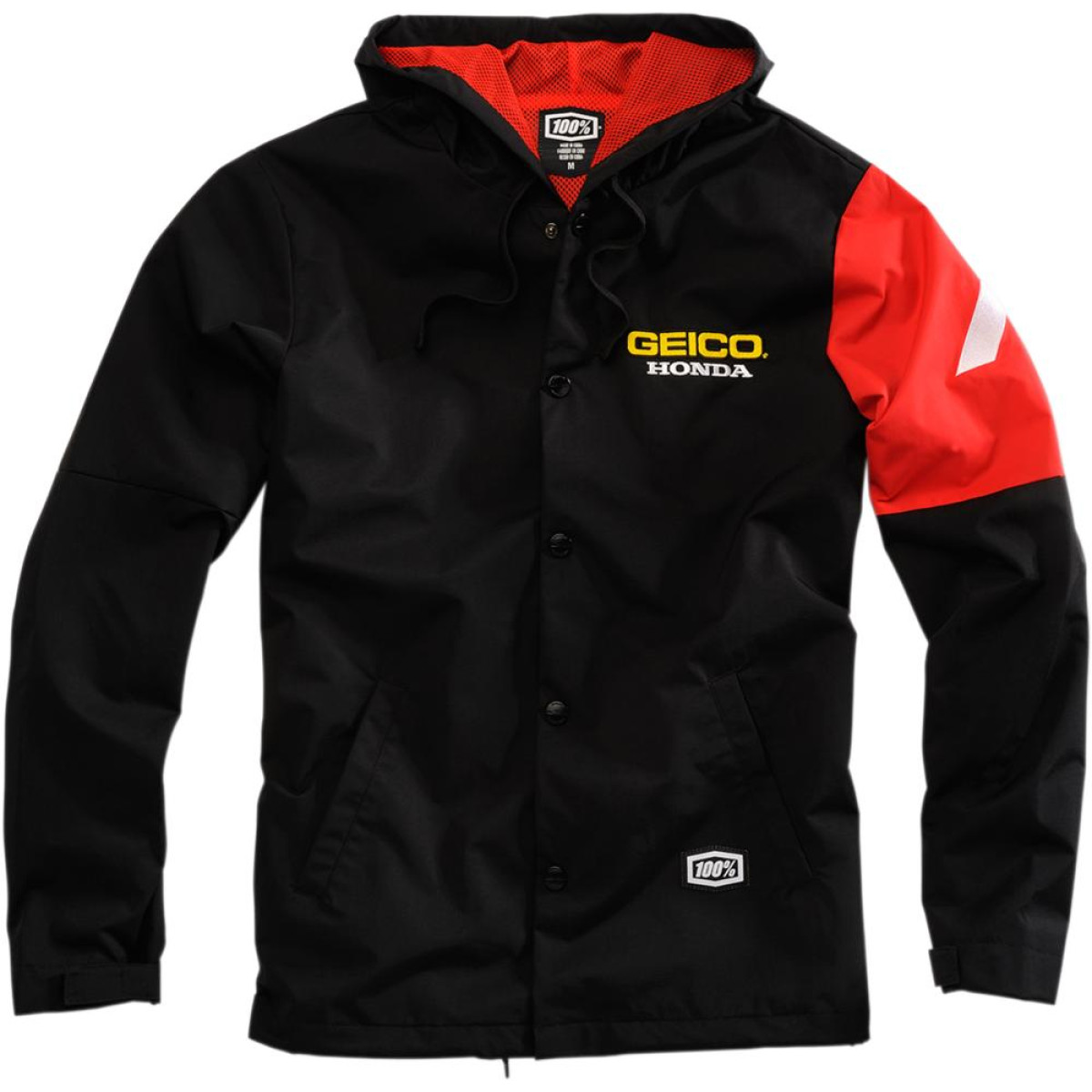 100% Jacket Geico Honda Flux Red/Black