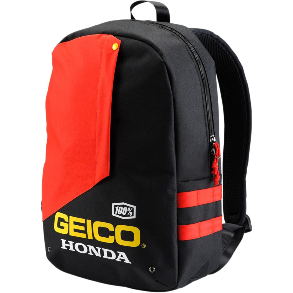 100% Backpack Geico Honda Haversack Black/Red