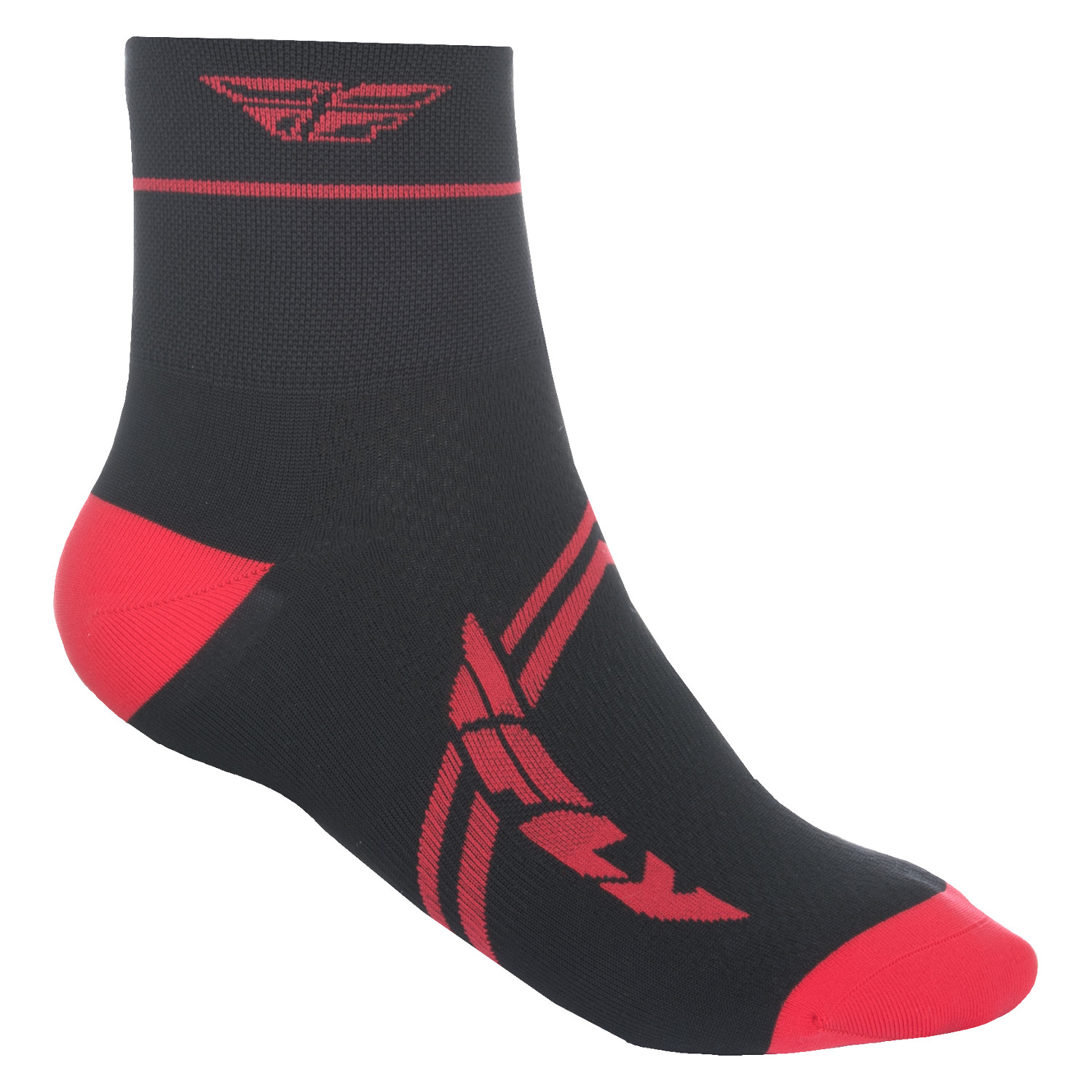 Fly Racing Socken Action Rot/Schwarz