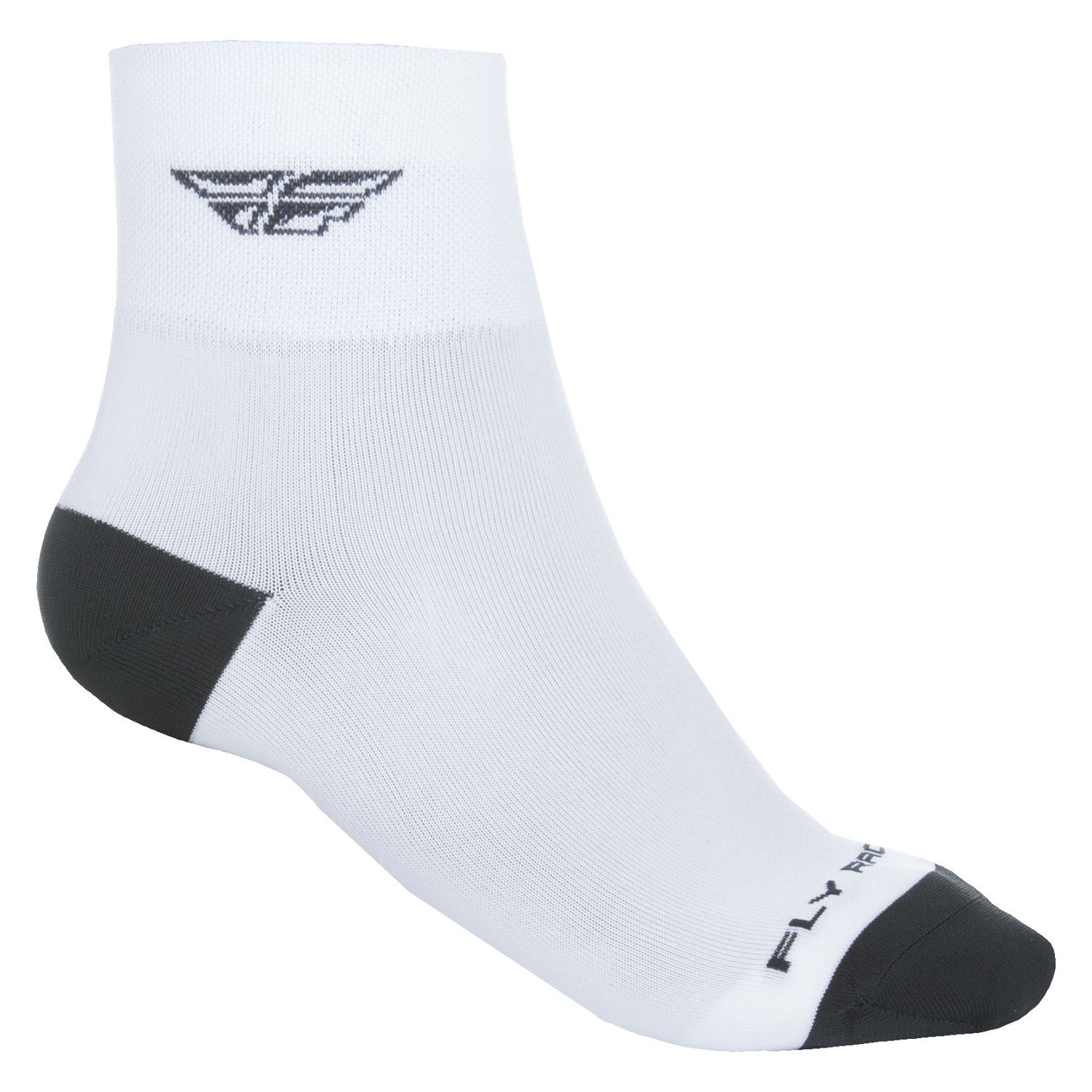 Fly Racing Socks Shorty White