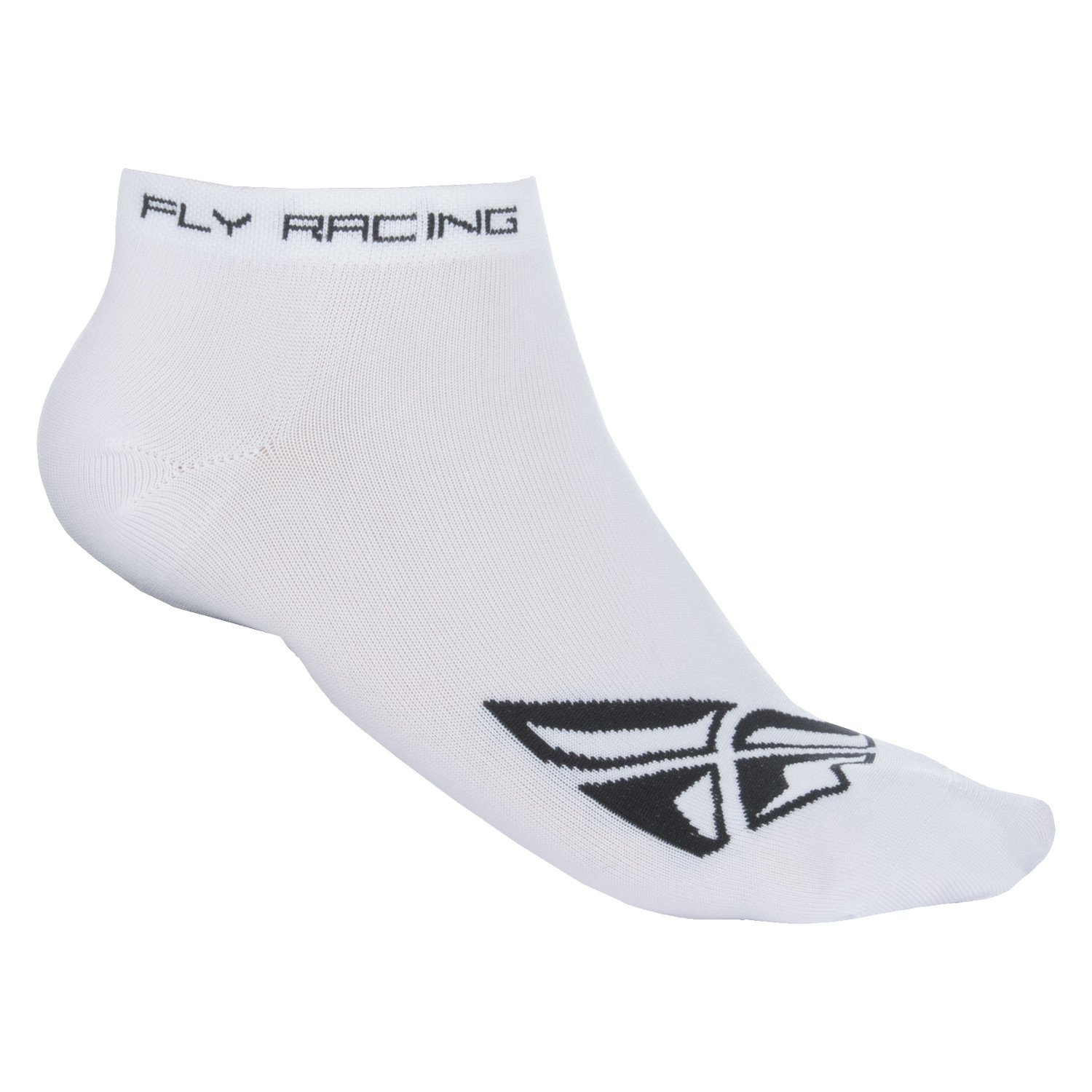 Fly Racing Socken No Show Weiß