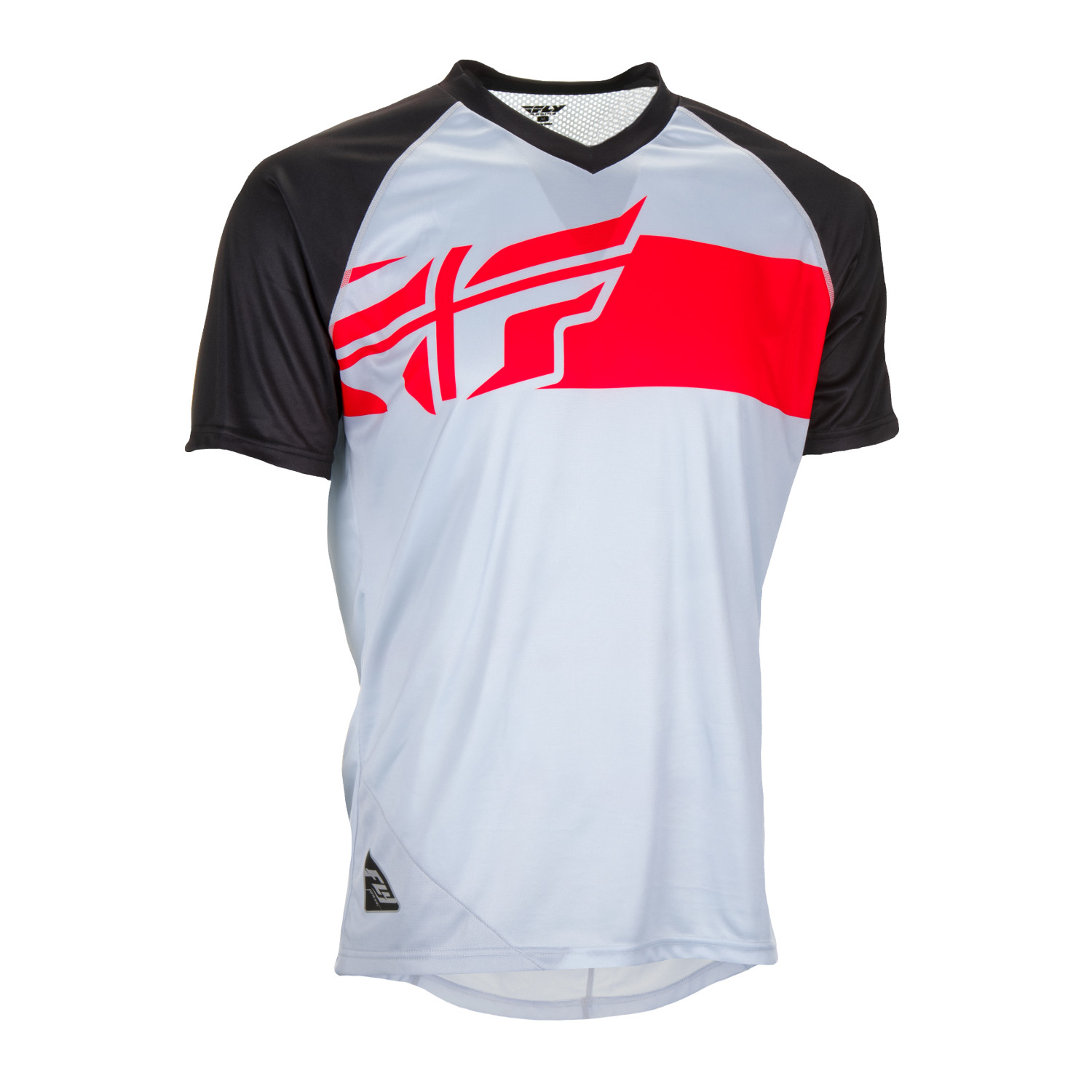 Fly Racing All Mountain Jersey Short Sleeve Action Elite Gray/Black