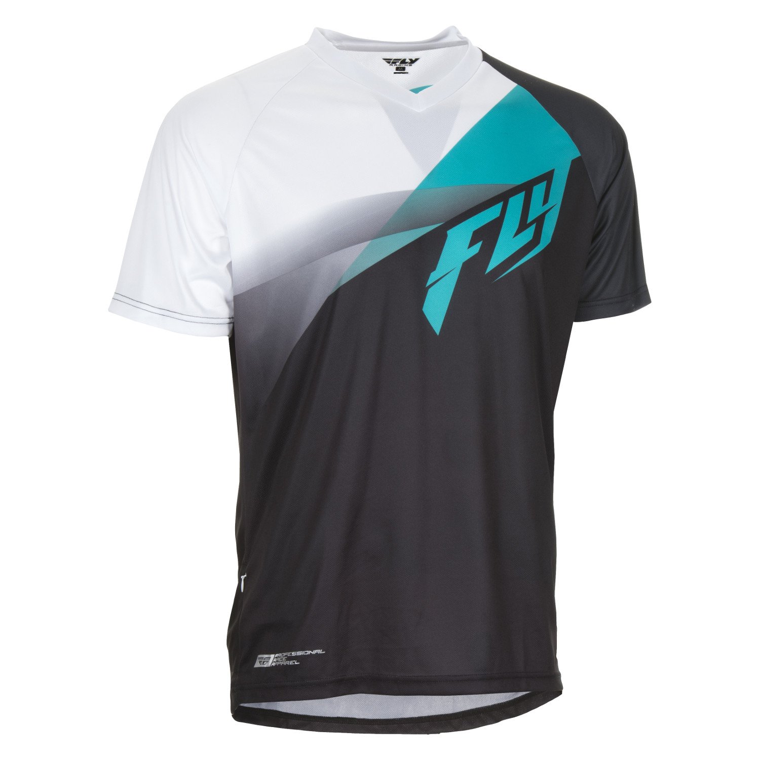 Fly Racing All Mountain Jersey Short Sleeve Super D Black/White