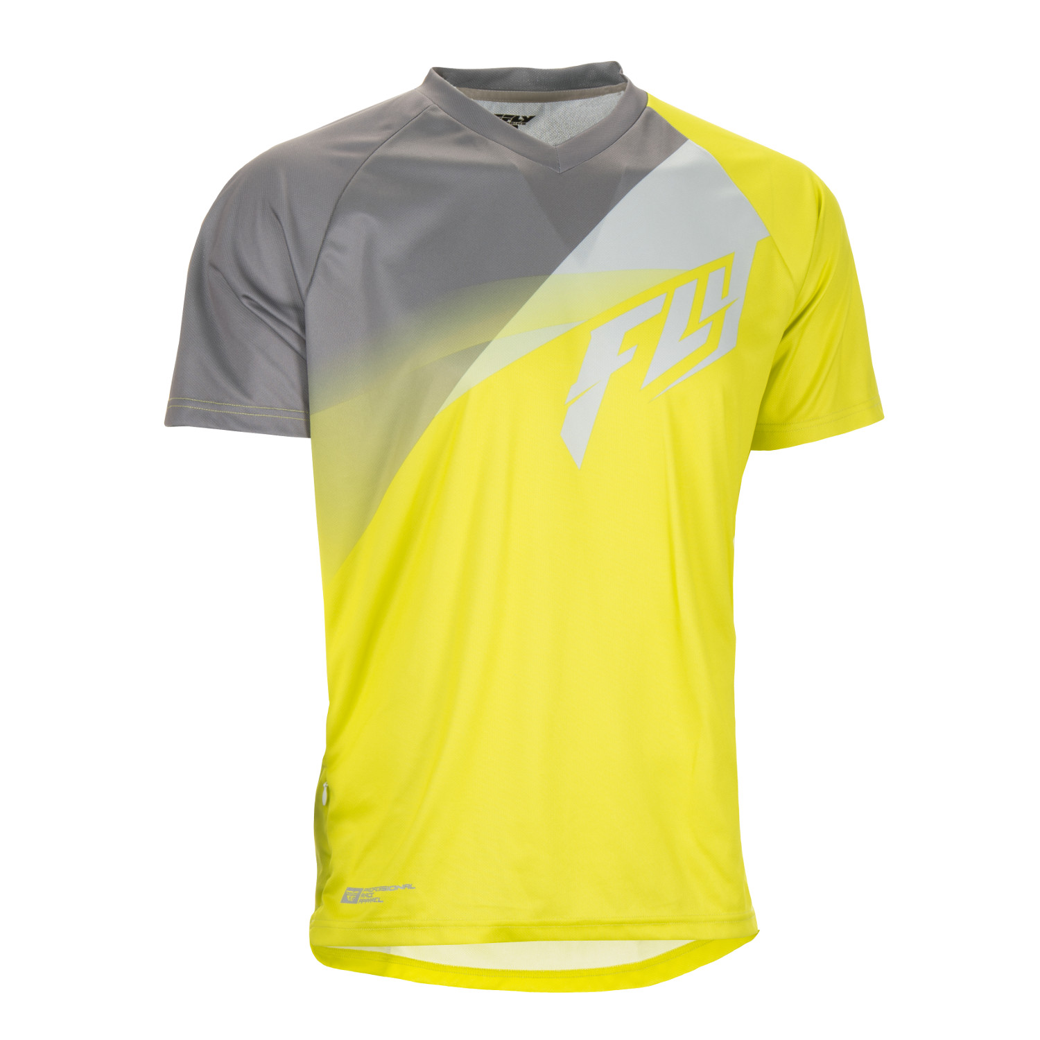 Fly Racing Maillot VTT Manches Courtes Super D Lime/Grey
