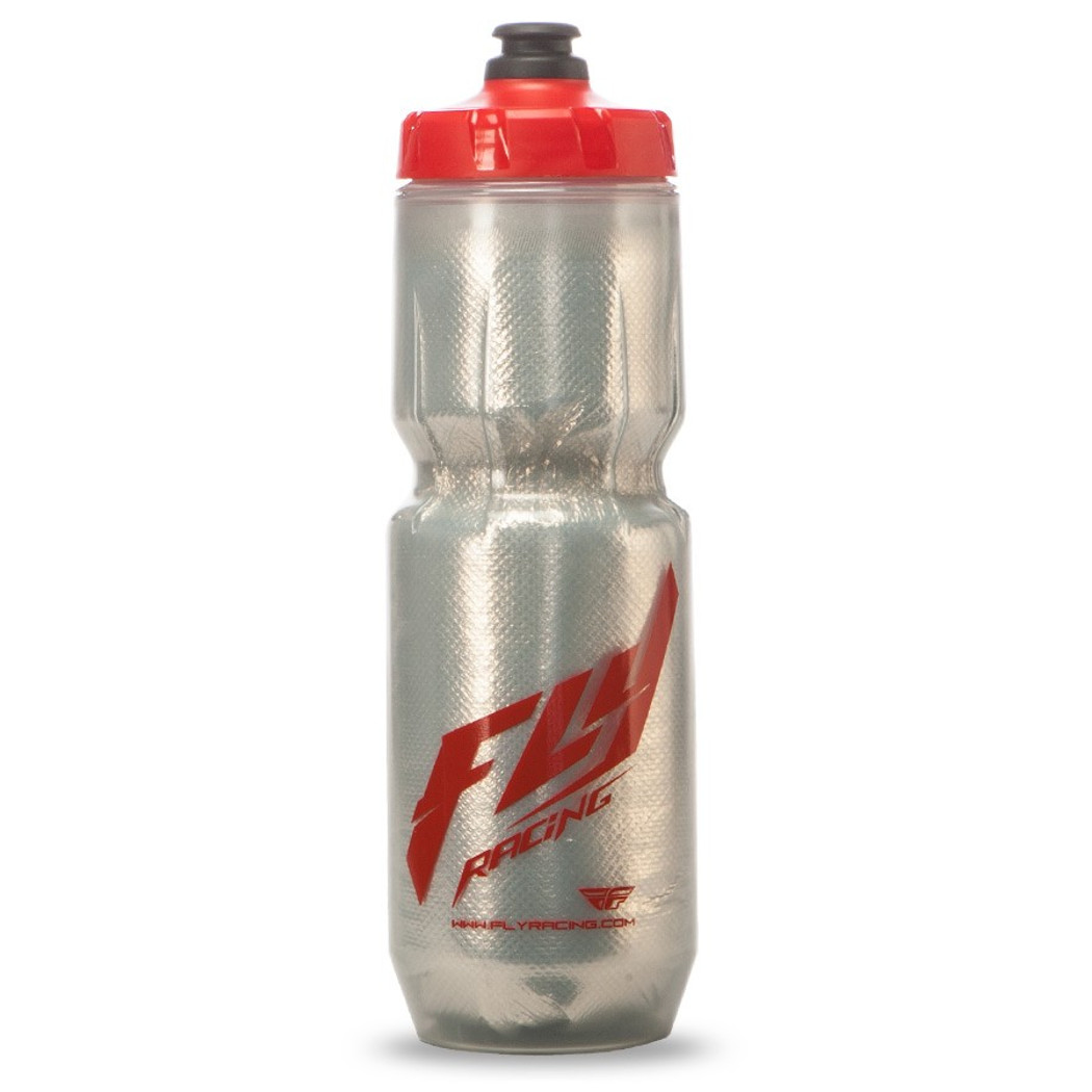 Fly Racing Trinkflasche Elite Silber