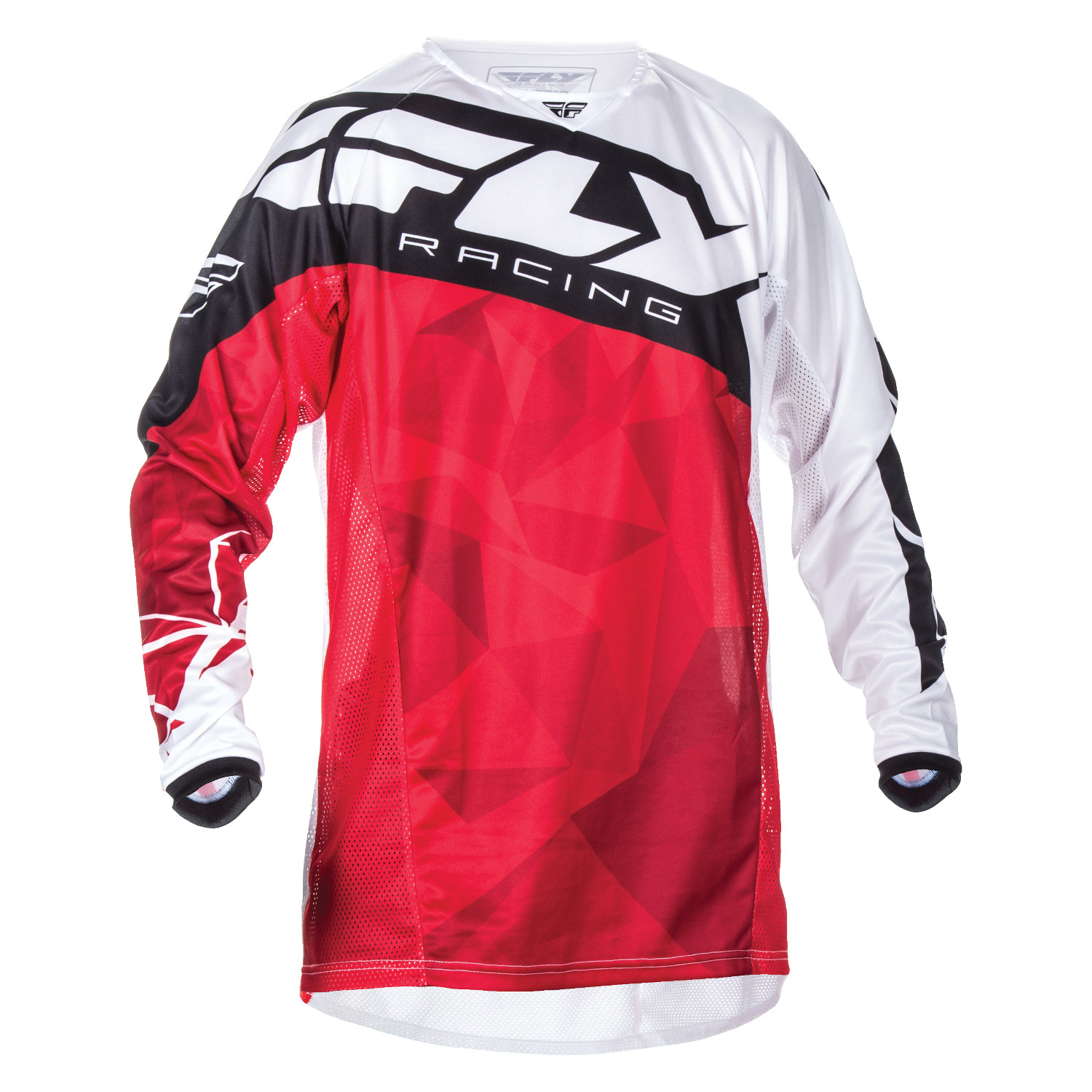 Fly Racing Kids Jersey Kinetic Crux Rot/Weiß