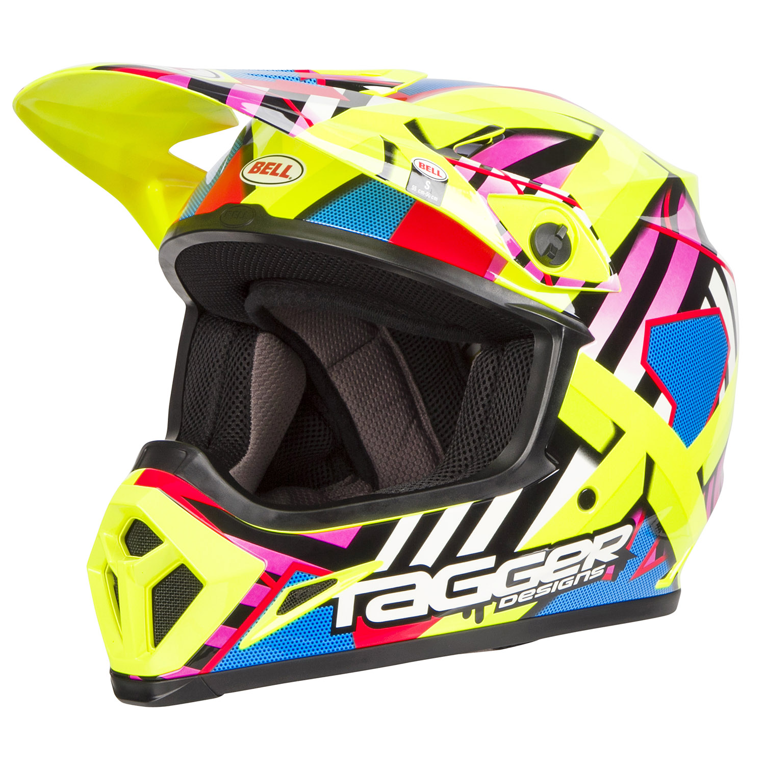 Bell MX Helmet Moto-9 Mips Double Trouble Hi-Viz Yellow