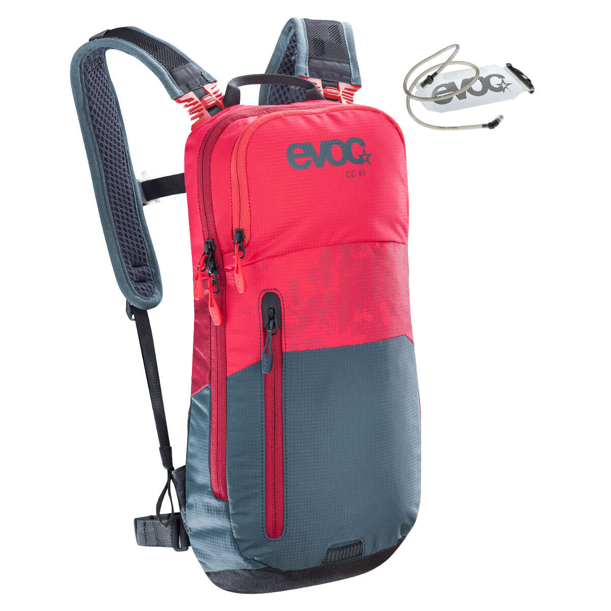 Evoc Backpack with Hydration System Cross Country Slate Red, 6 + 2 Liter