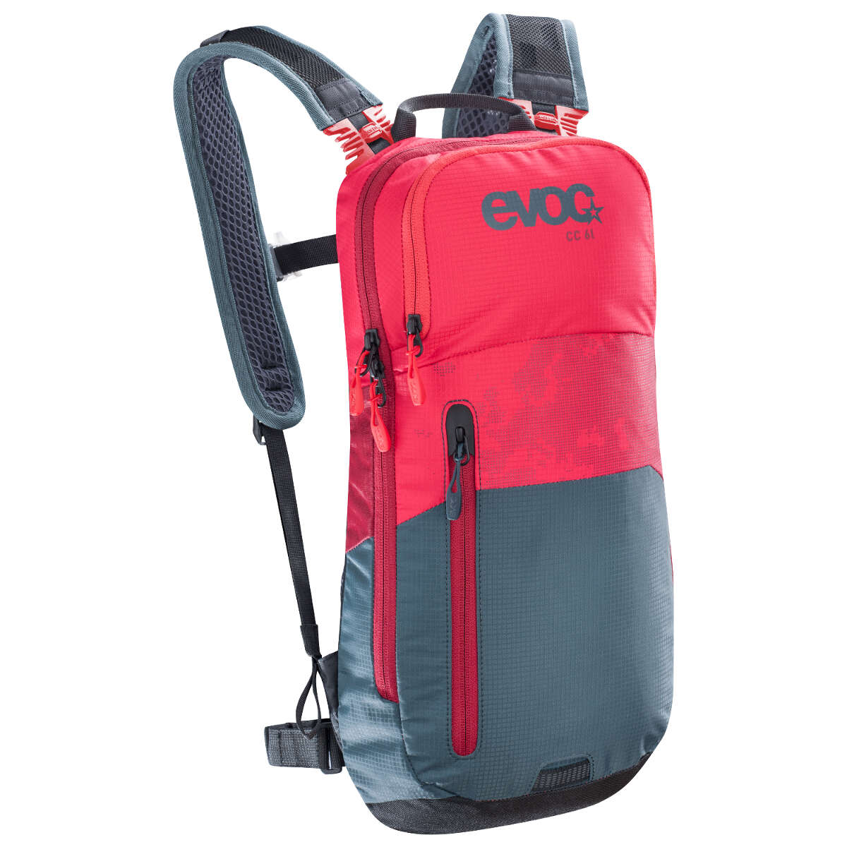 Evoc Backpack with Hydration System Compartment Cross Country Red Slate, 6 Liters