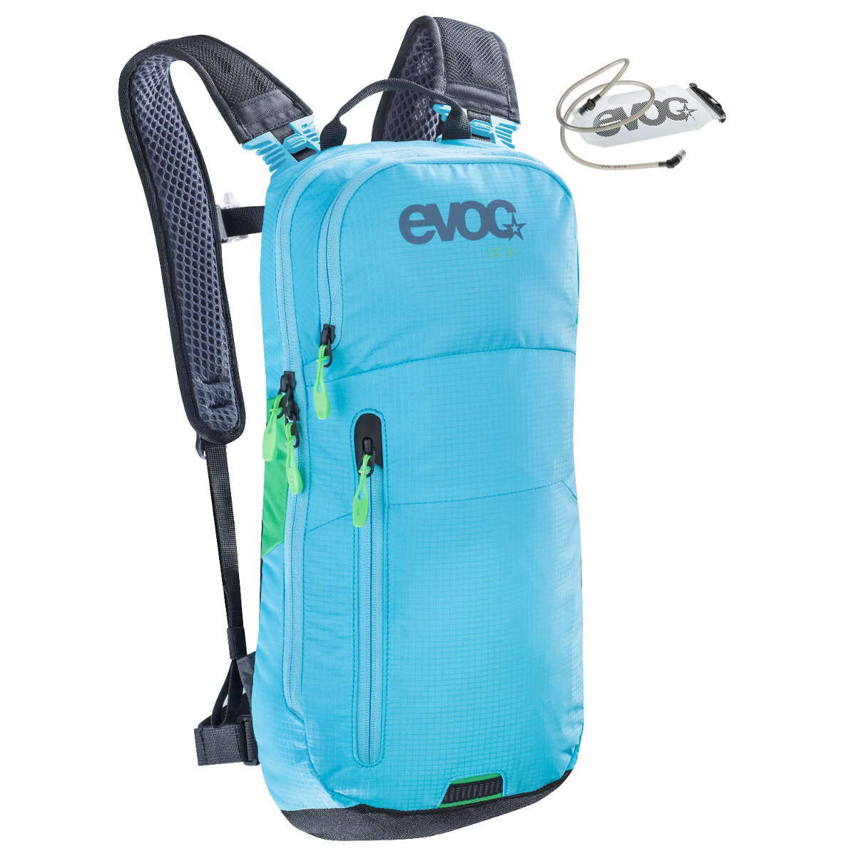 Evoc Backpack with Hydration System Cross Country Neon Blue, 6 + 2 Liter