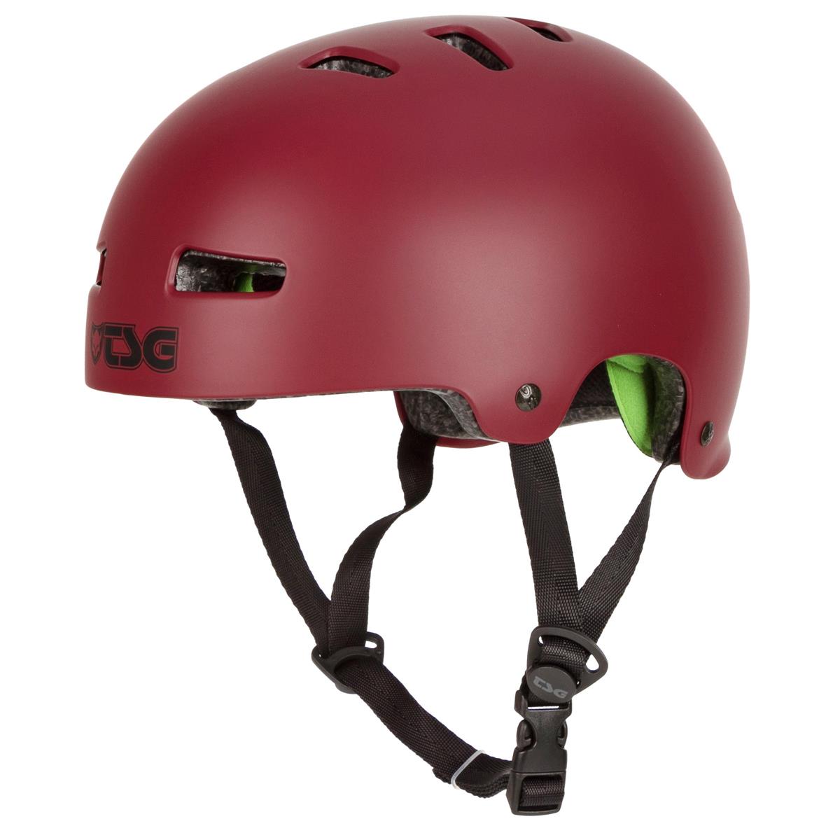 TSG BMX/Dirt Helmet Evolution Solid Color - Satin Oxblood