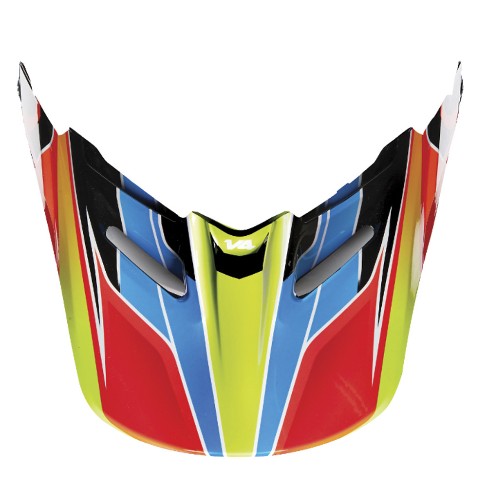 Fox MX Helmet Visor V4 Race - Blue/Red