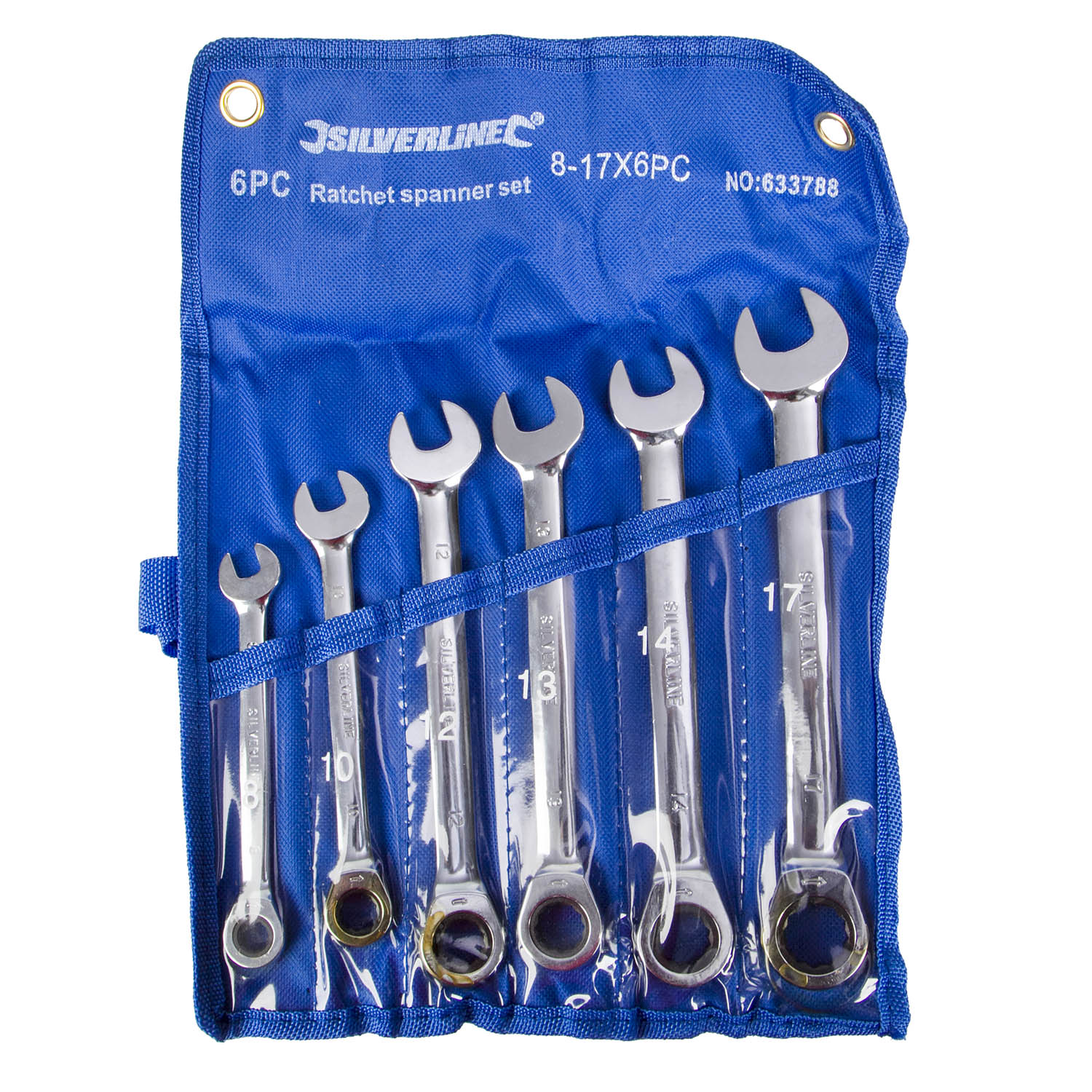 Silverline With ring ratchet, 6-piece