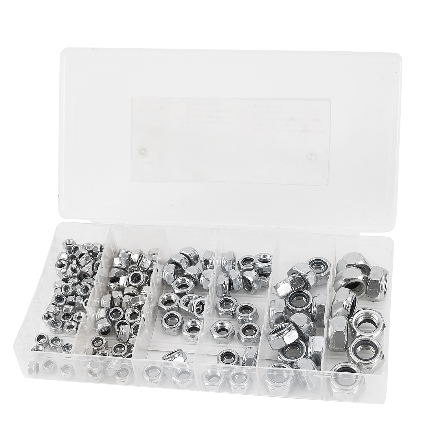 Silverline Locking nuts assortment  150 pieces, M5-M12