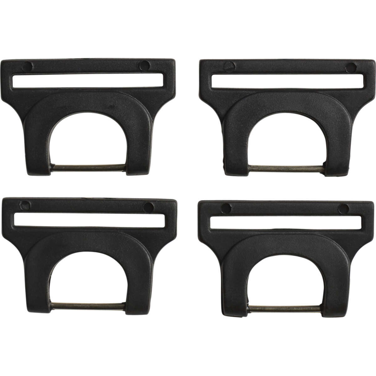 Fox Replacement D-Ring Set for Knee and Shin Guard Titan Sport/Race Black - 4 Pieces