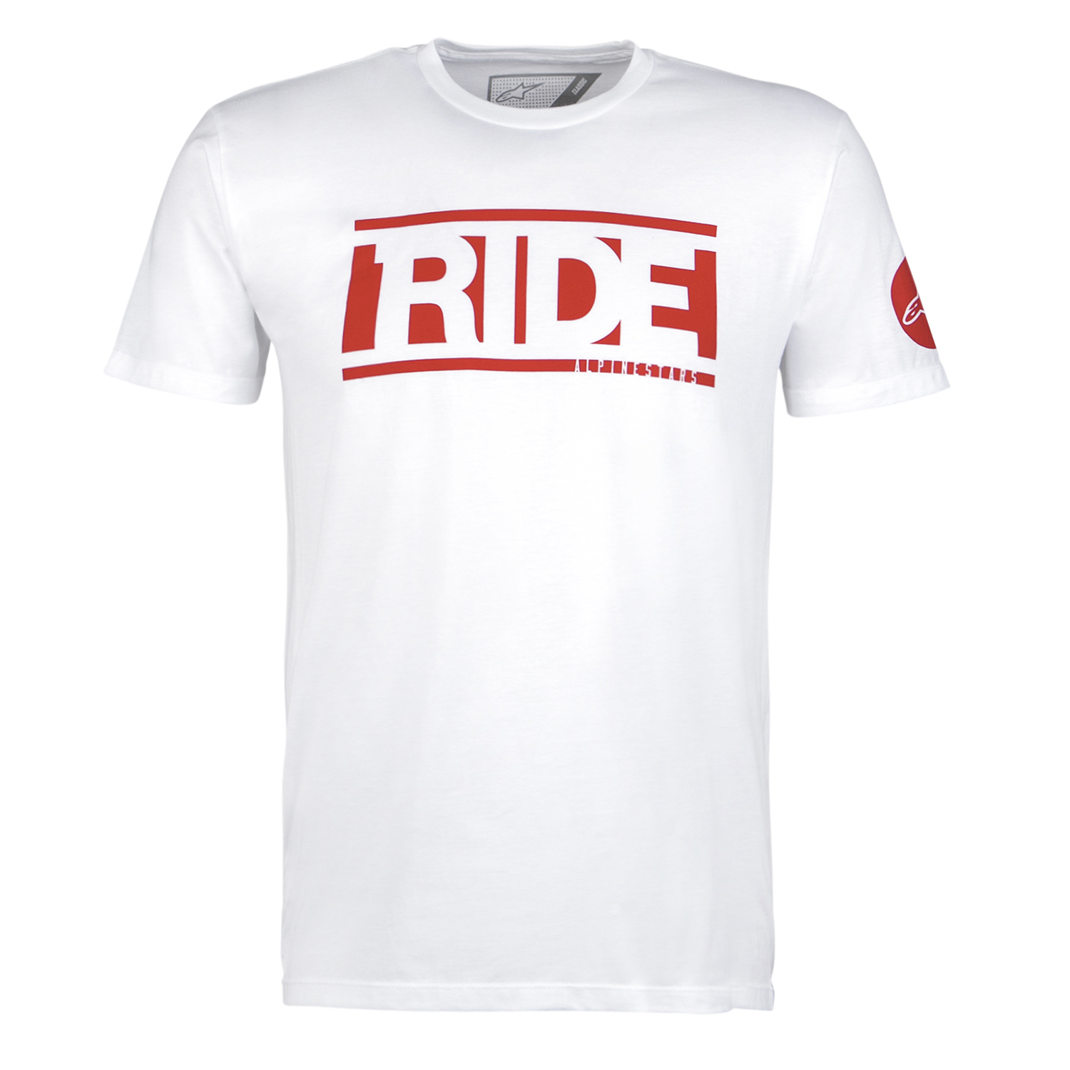 Alpinestars T-Shirt Ride Stripe Weiß