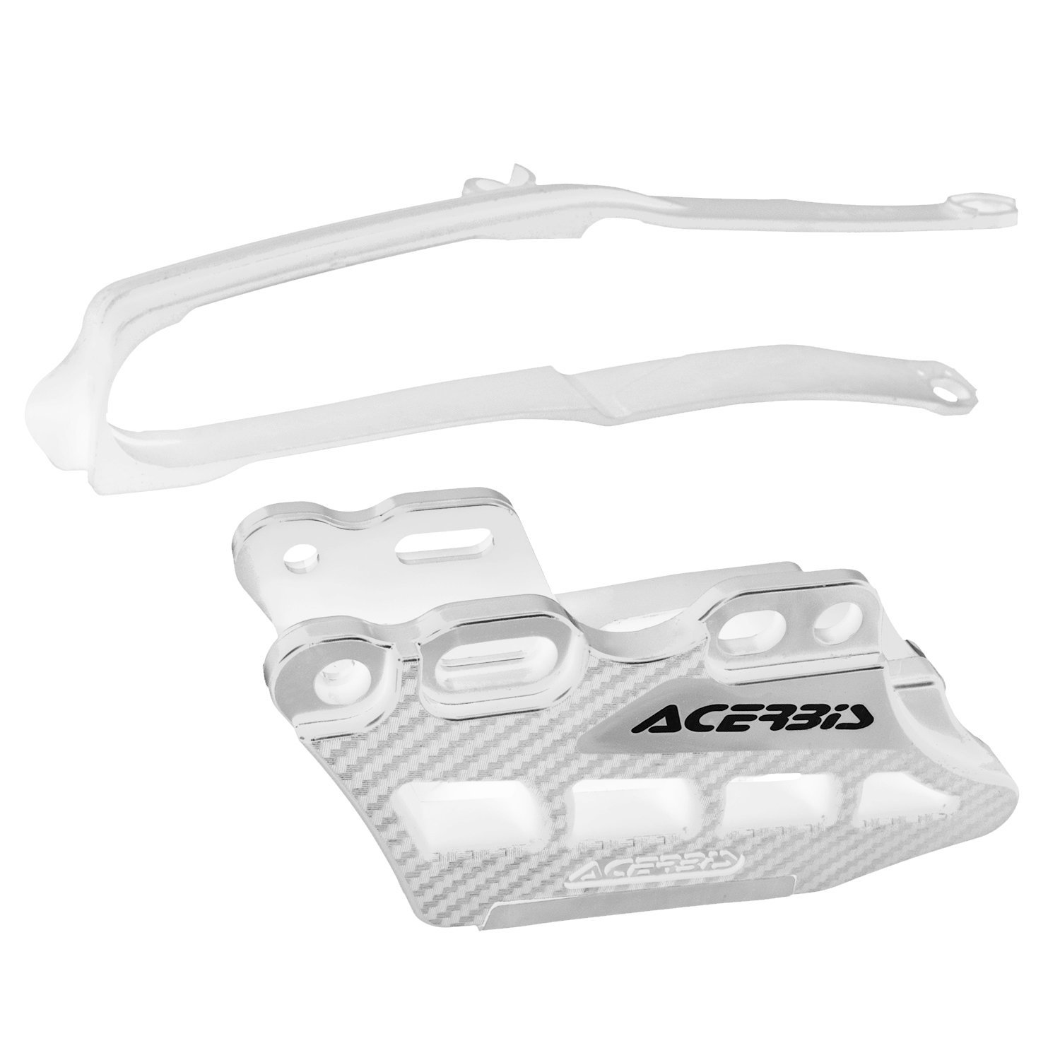 Acerbis Kit Patin + Guide Chaîne  Honda CRF 250/450, Blanc