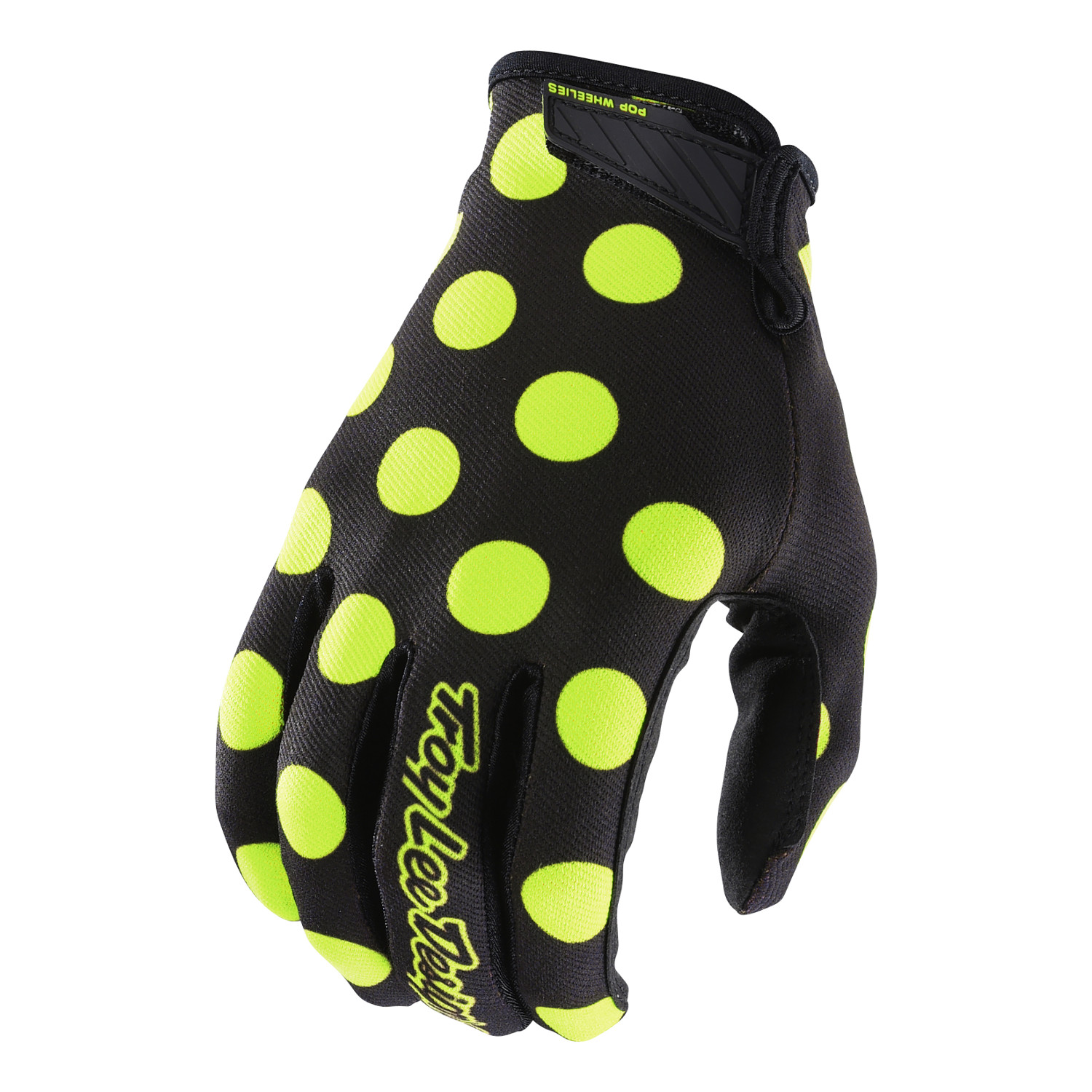 Troy Lee Designs Gloves Air Polka Dot - Black/Flo Yellow