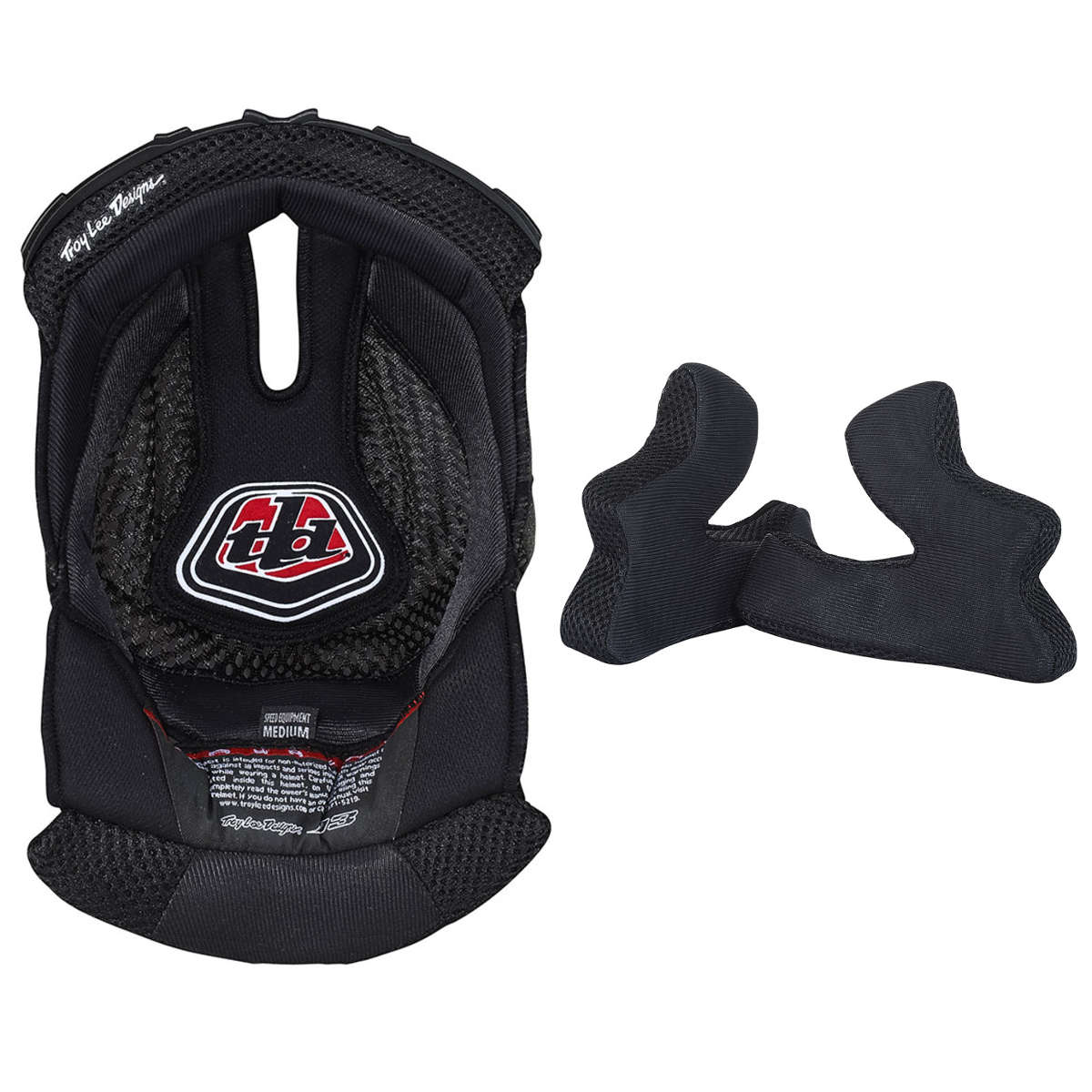 Troy Lee Designs Helmet Liner and Cheek Pads D3 Black