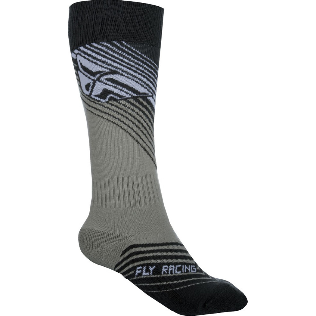 Fly Racing Socks MX Black/White - Thin