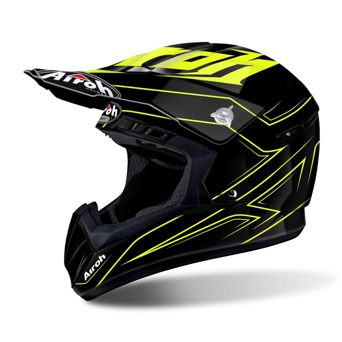 Airoh MX Helmet Switch Spacer - Yellow Gloss