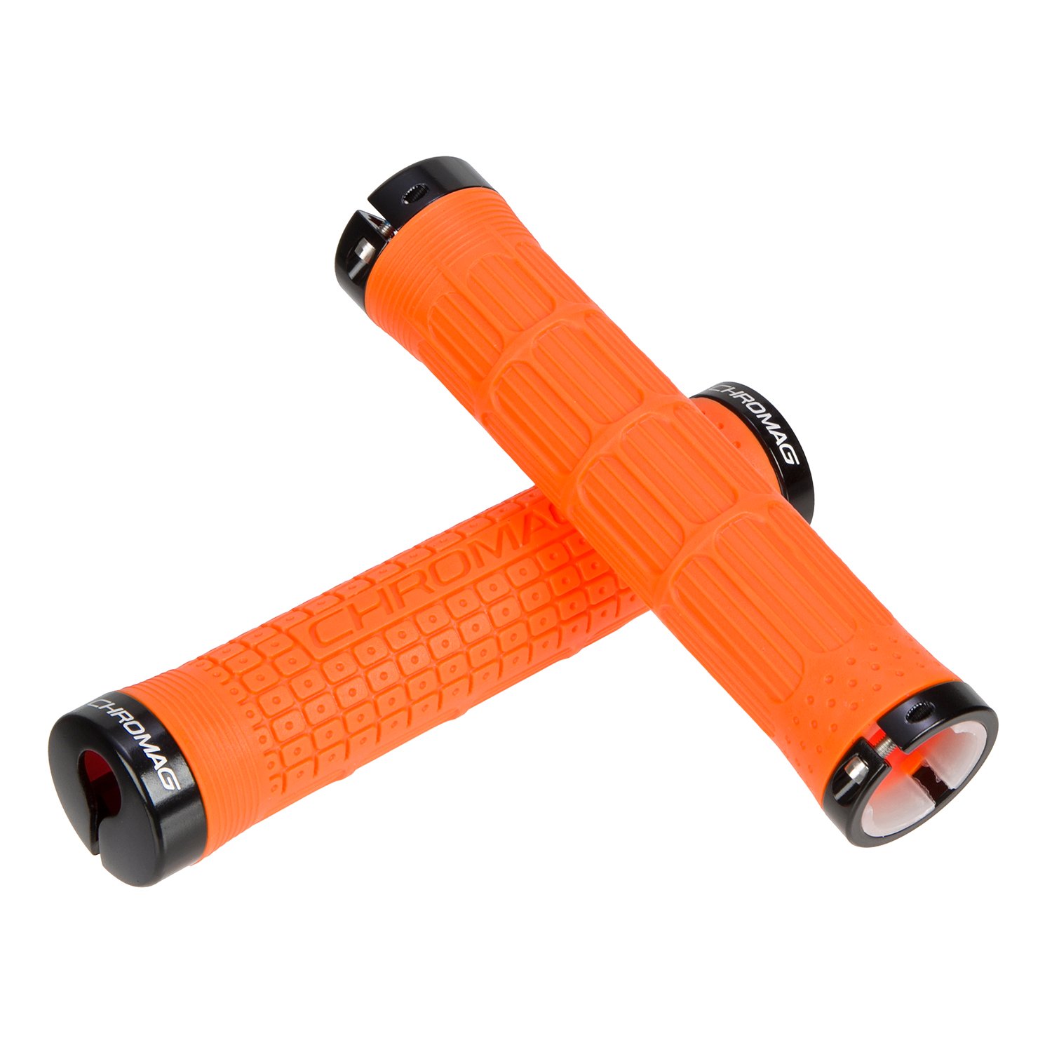 Chromag MTB Grips Clutch Lock-On Orange, 146 mm