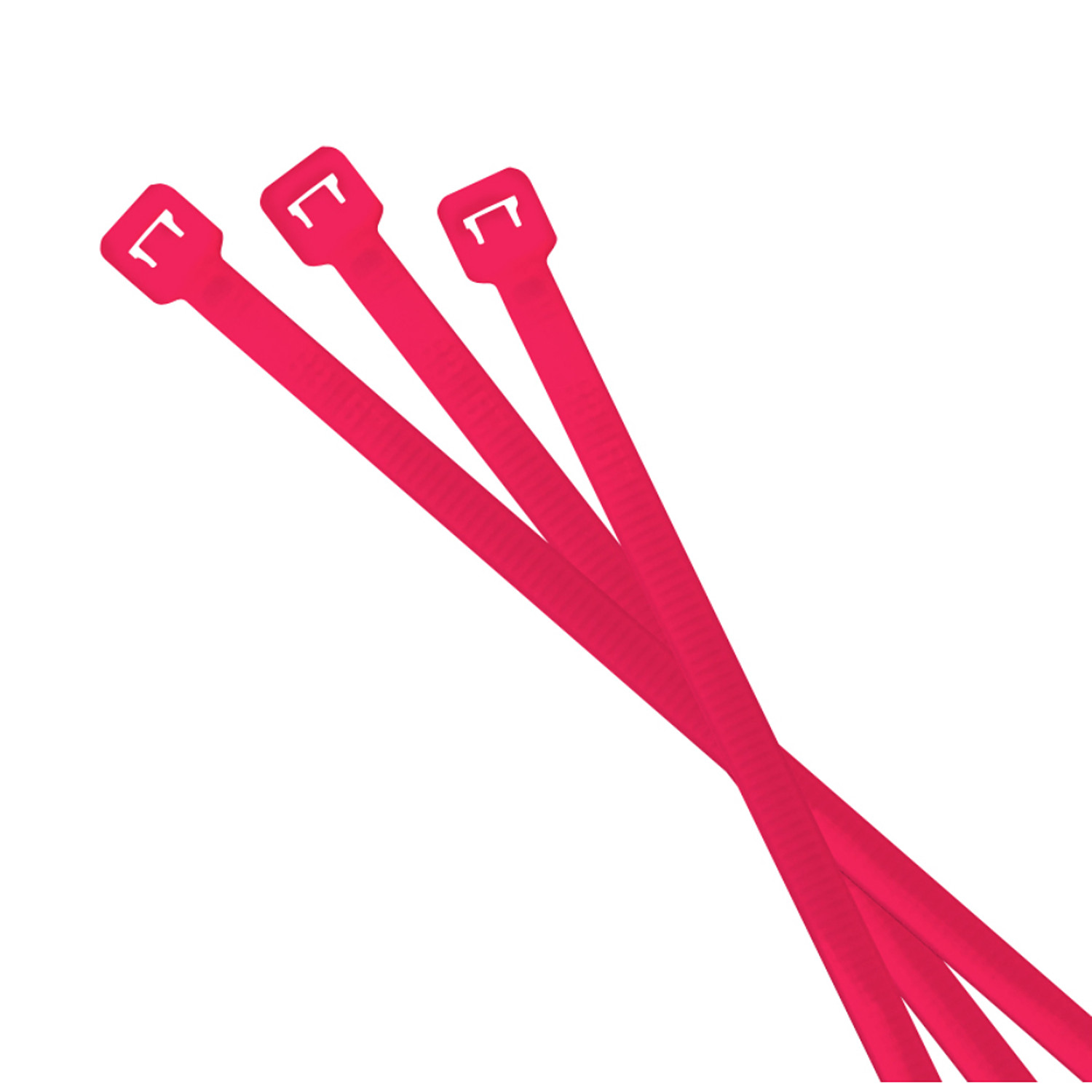 Riesel Design Colliers de Serrage Cable:tie Neon Pink, 25 Pieces