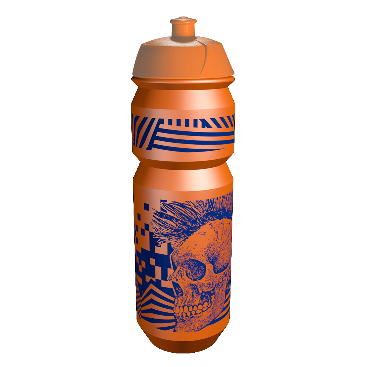 Riesel Design Water Bottle Flasche Skull Orange