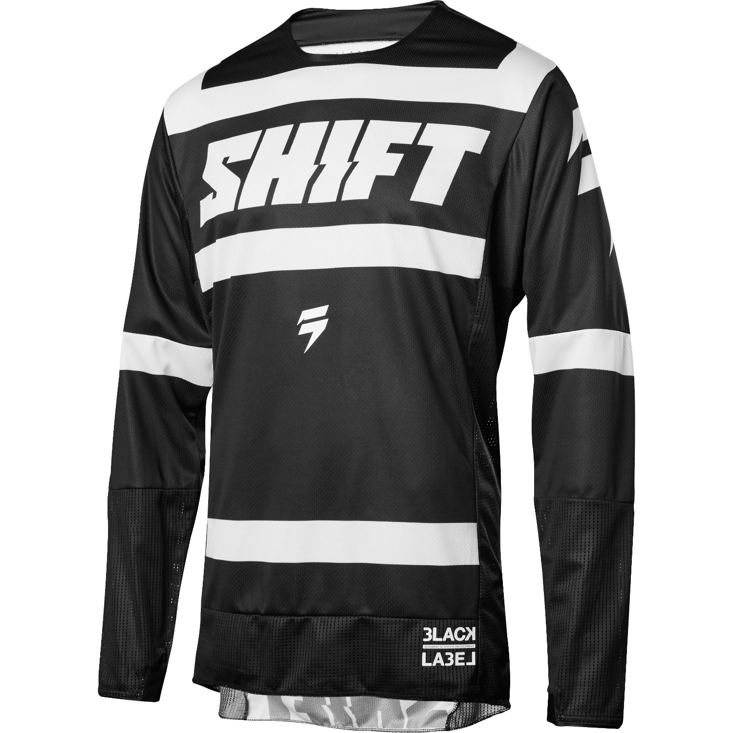 Shift Maillot MX 3lack Label Strike - Black/White