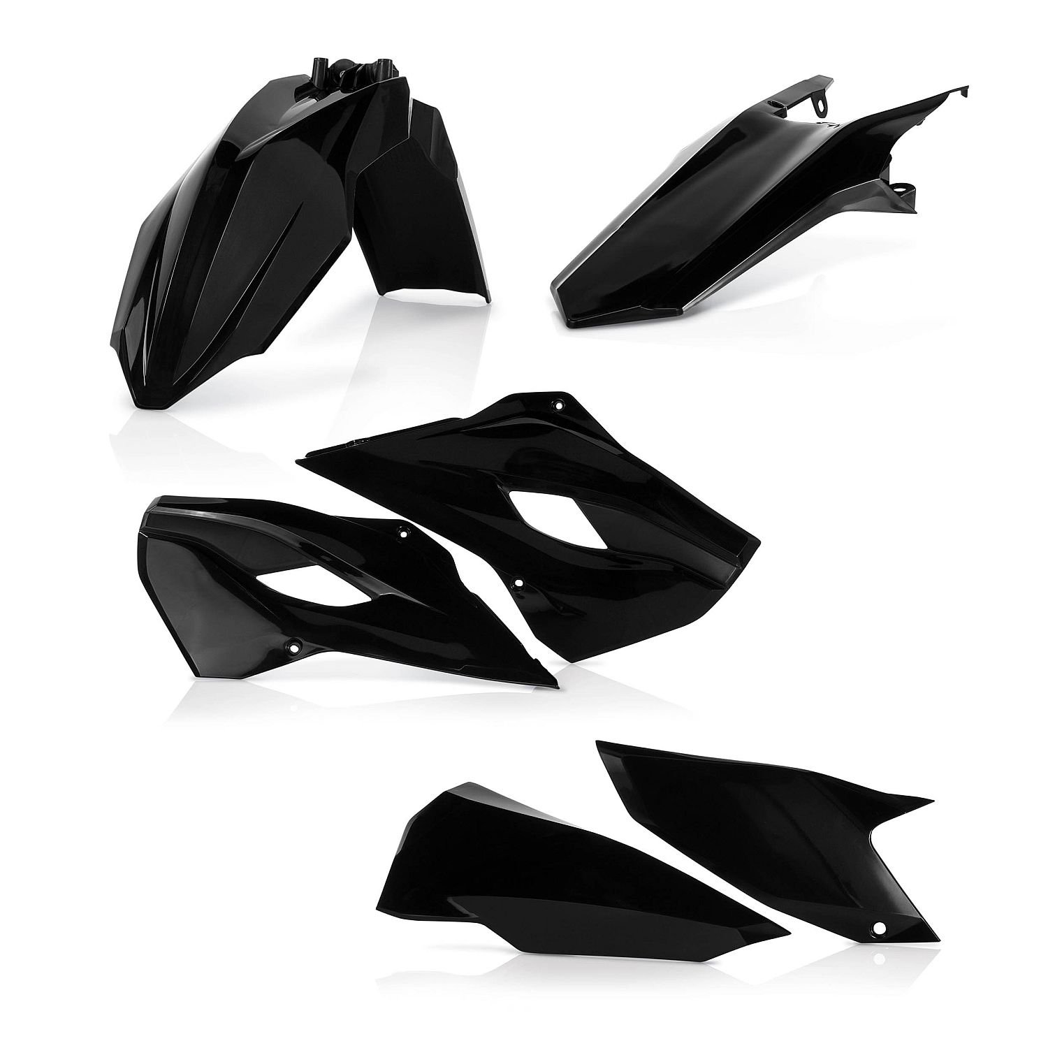 Acerbis Plastic Kit  Black, Husqvarna TC 125/250, FC 250/350/450 14-15
