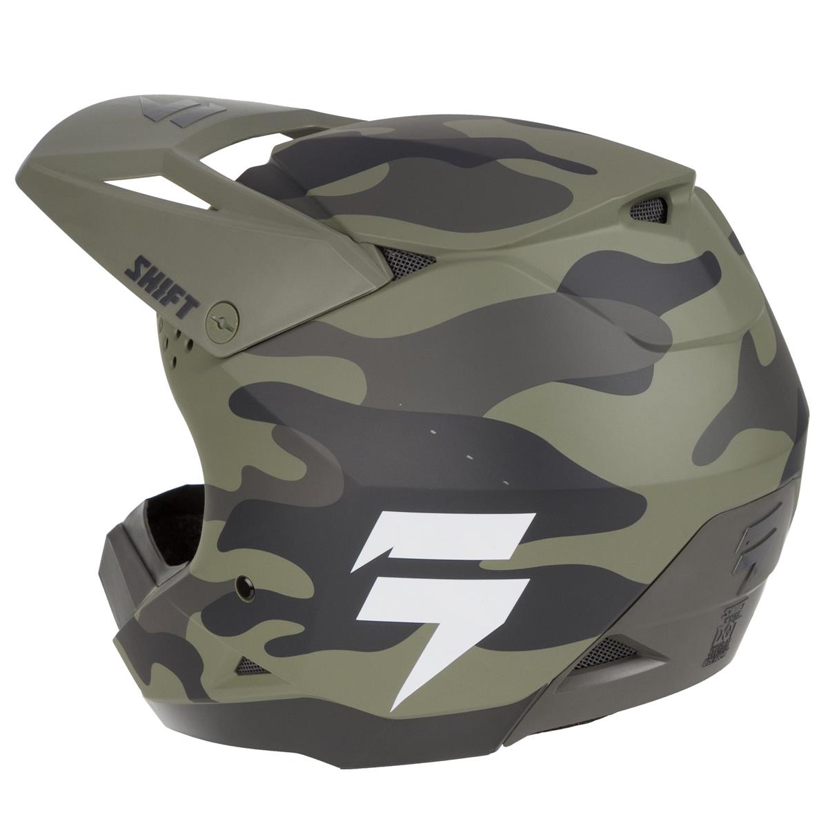2019 Shift Racing MX Whit3 Label Mens Helmet Camo ATV Off Road Motocross Enduro