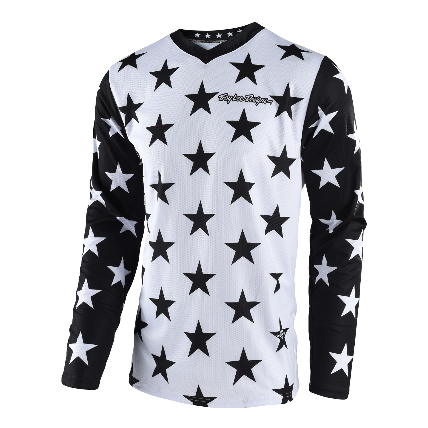 Troy Lee Designs Maillot MX GP Star - White/Black