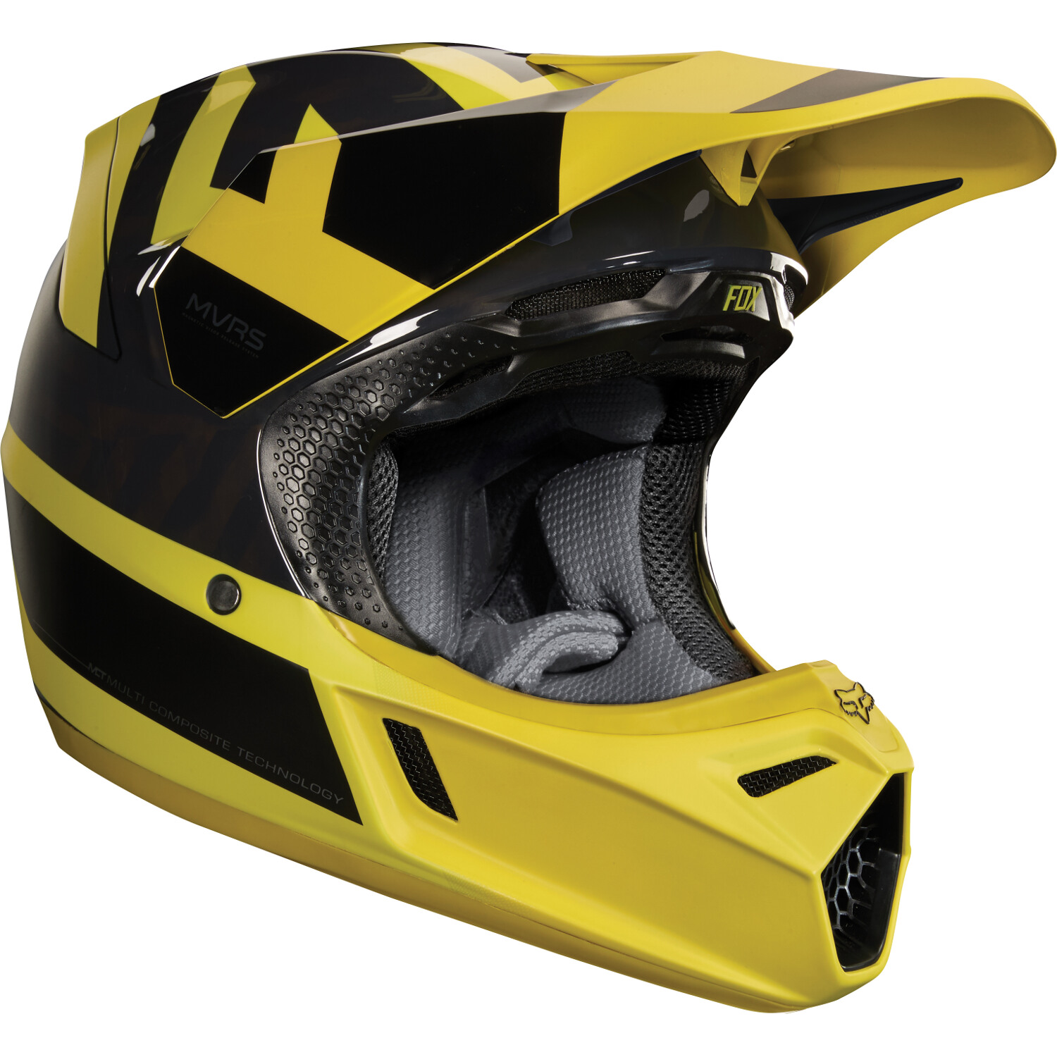 Fox Helmet V3 MVRS Preest - Yellow