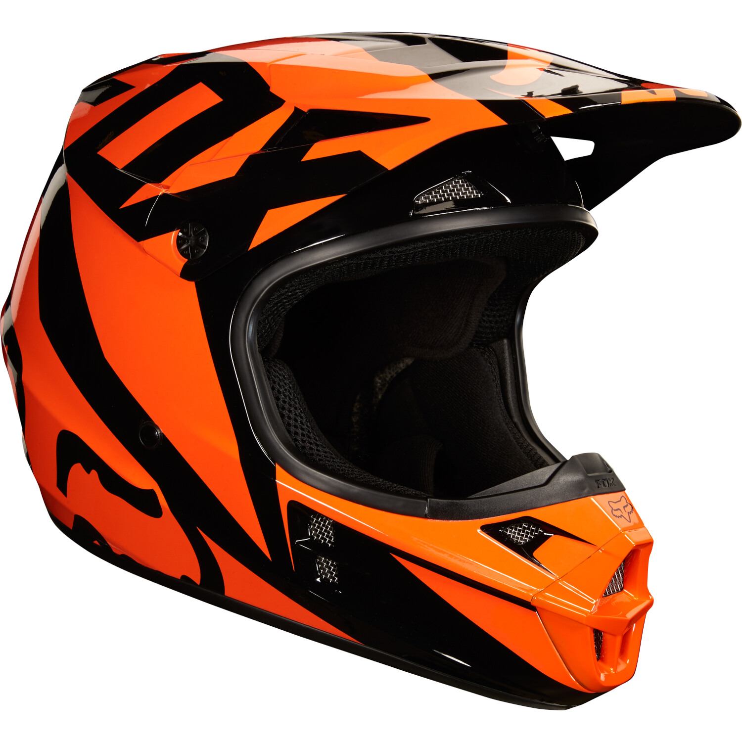 Fox Casque MX V1 Race Orange