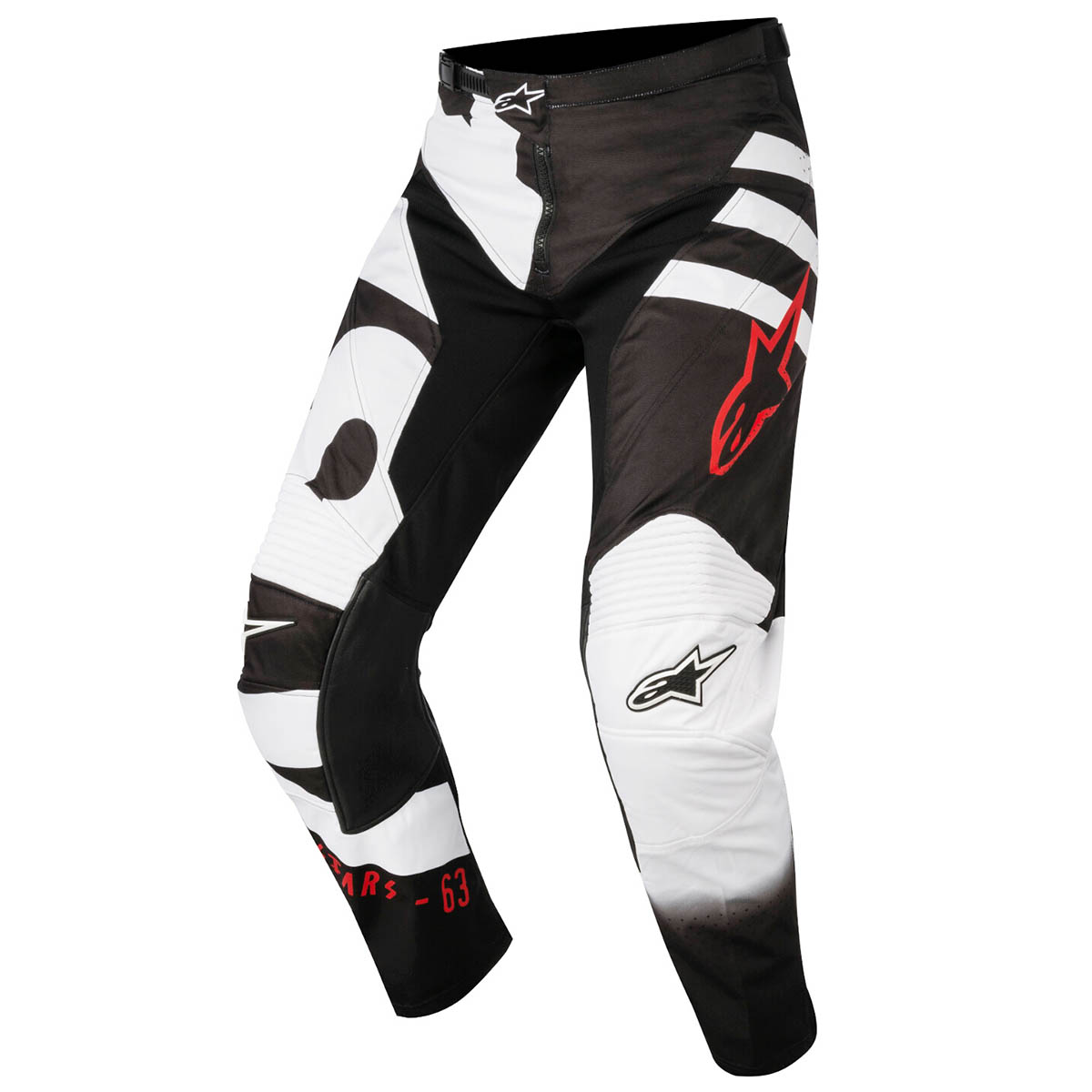 Alpinestars MX Pants Racer Braap - Black/White/Red