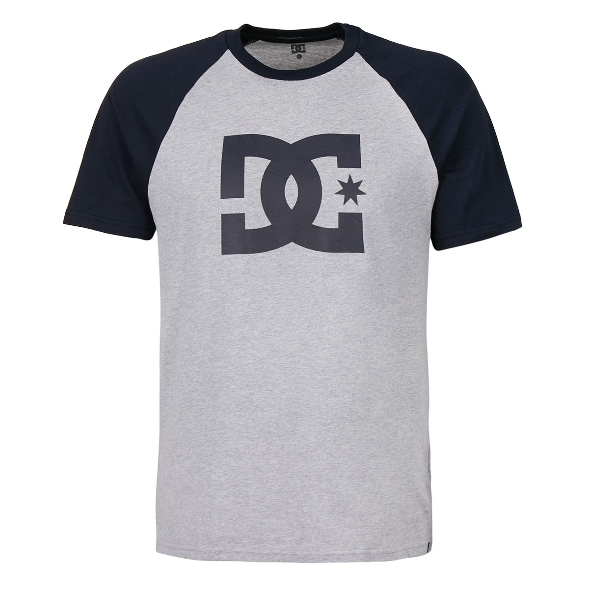 DC T-Shirt Star Raglan Grau meliert
