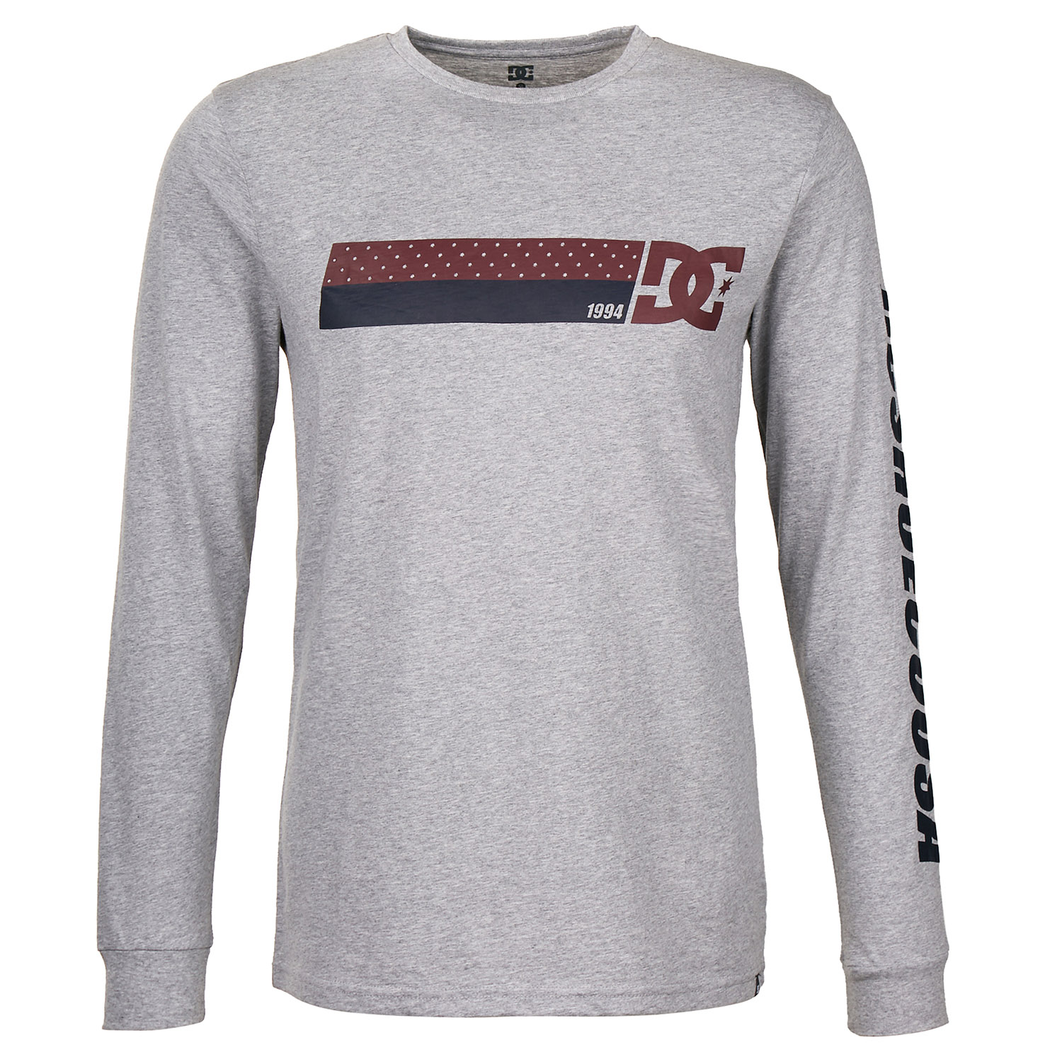 DC T-Shirt Manches Longues Disaster Grey Heather