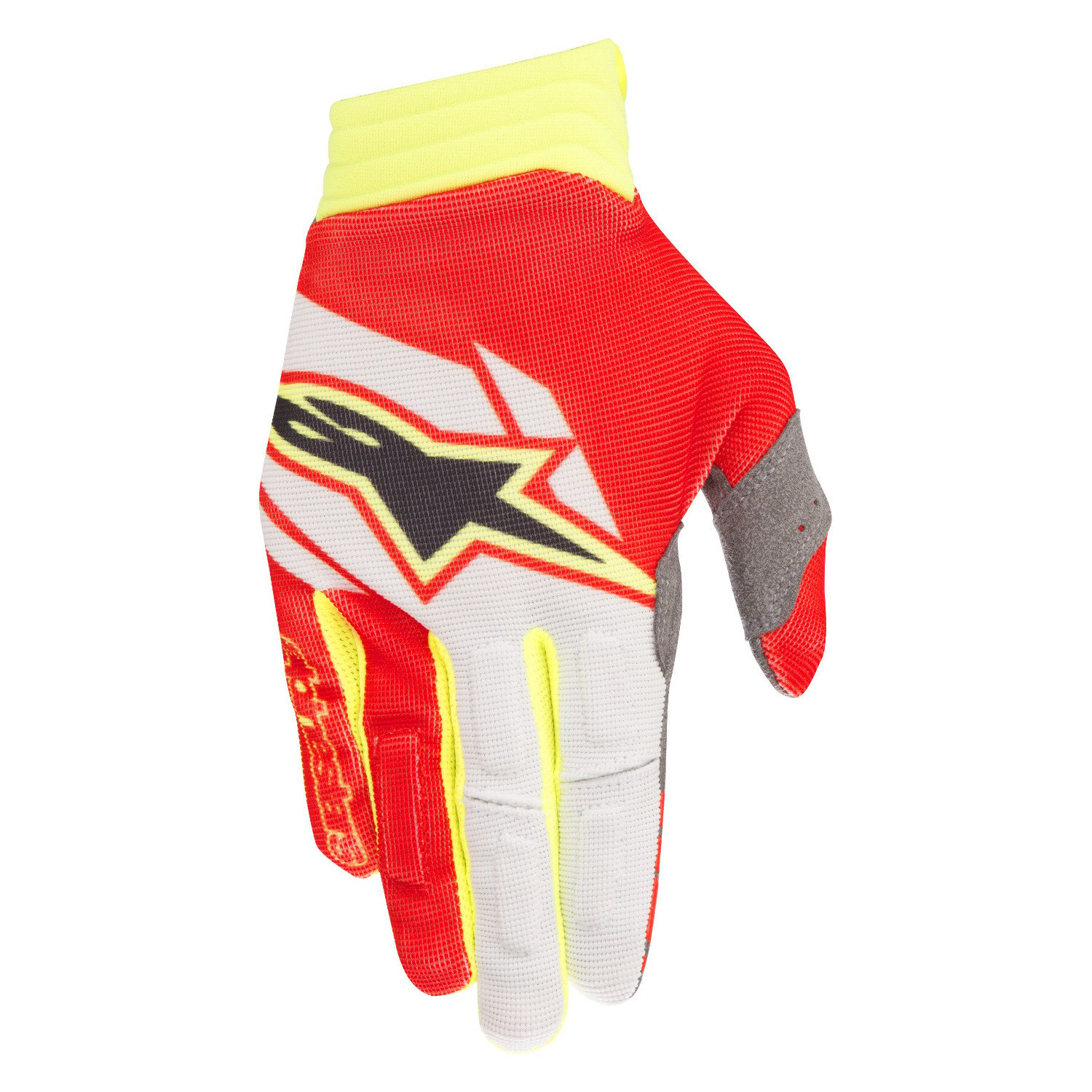 Alpinestars Gloves Aviator Red/White/Yellow Fluo