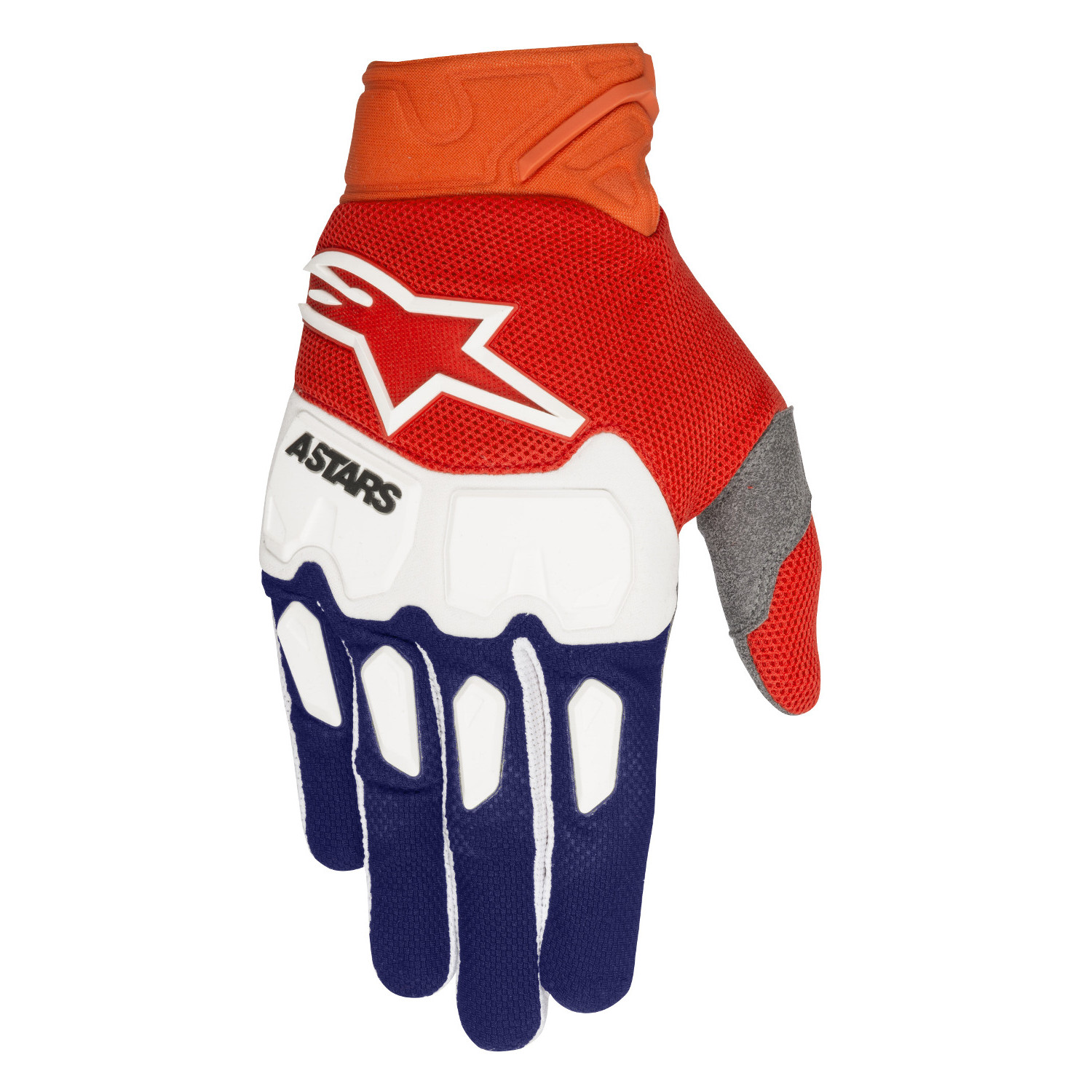 Alpinestars Gloves Racefend Dark Blue/Orange Fluo/White