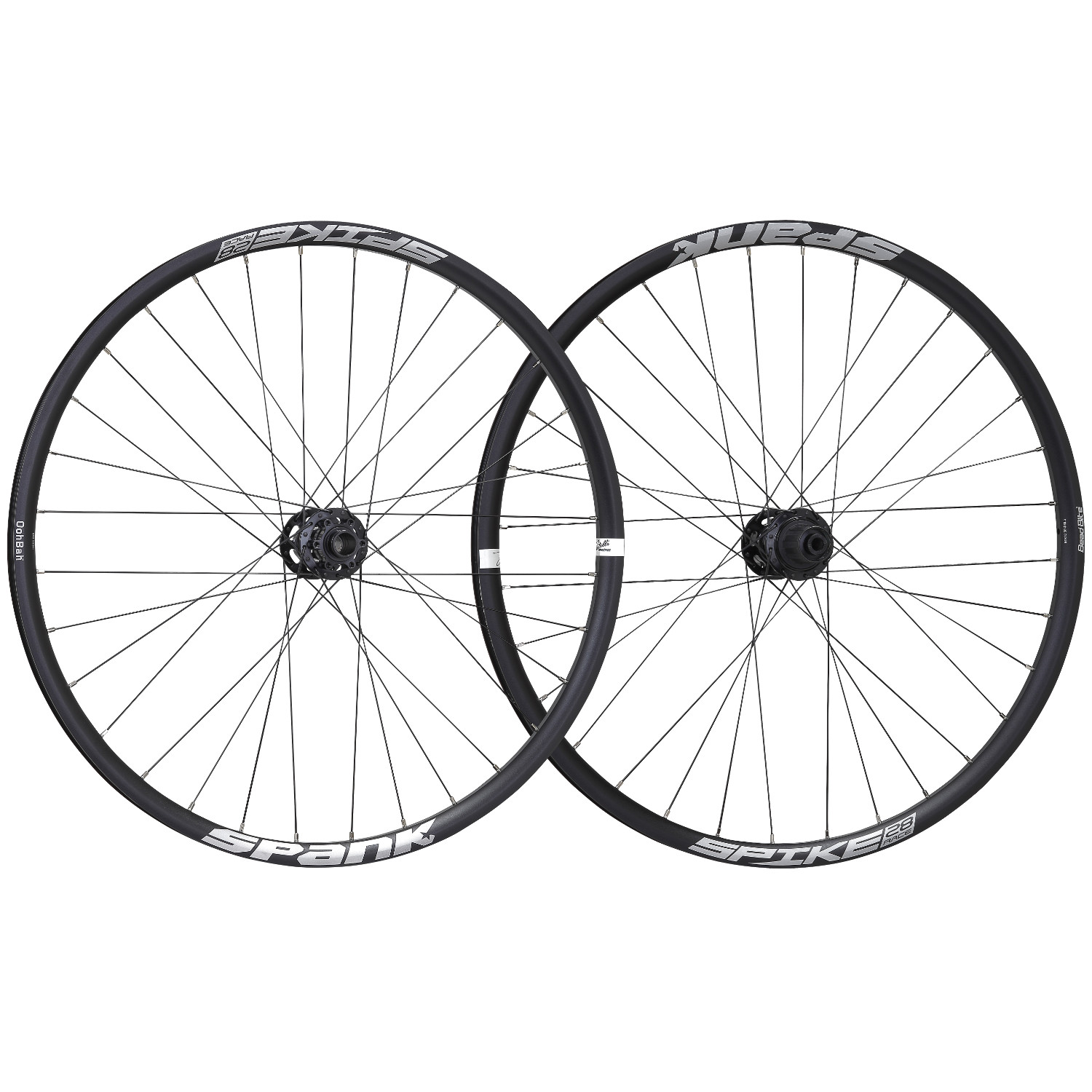 Spank Wheel Set Spike Race 28 Black, 27.5 Inch, 20x110 mm/12x150 mm