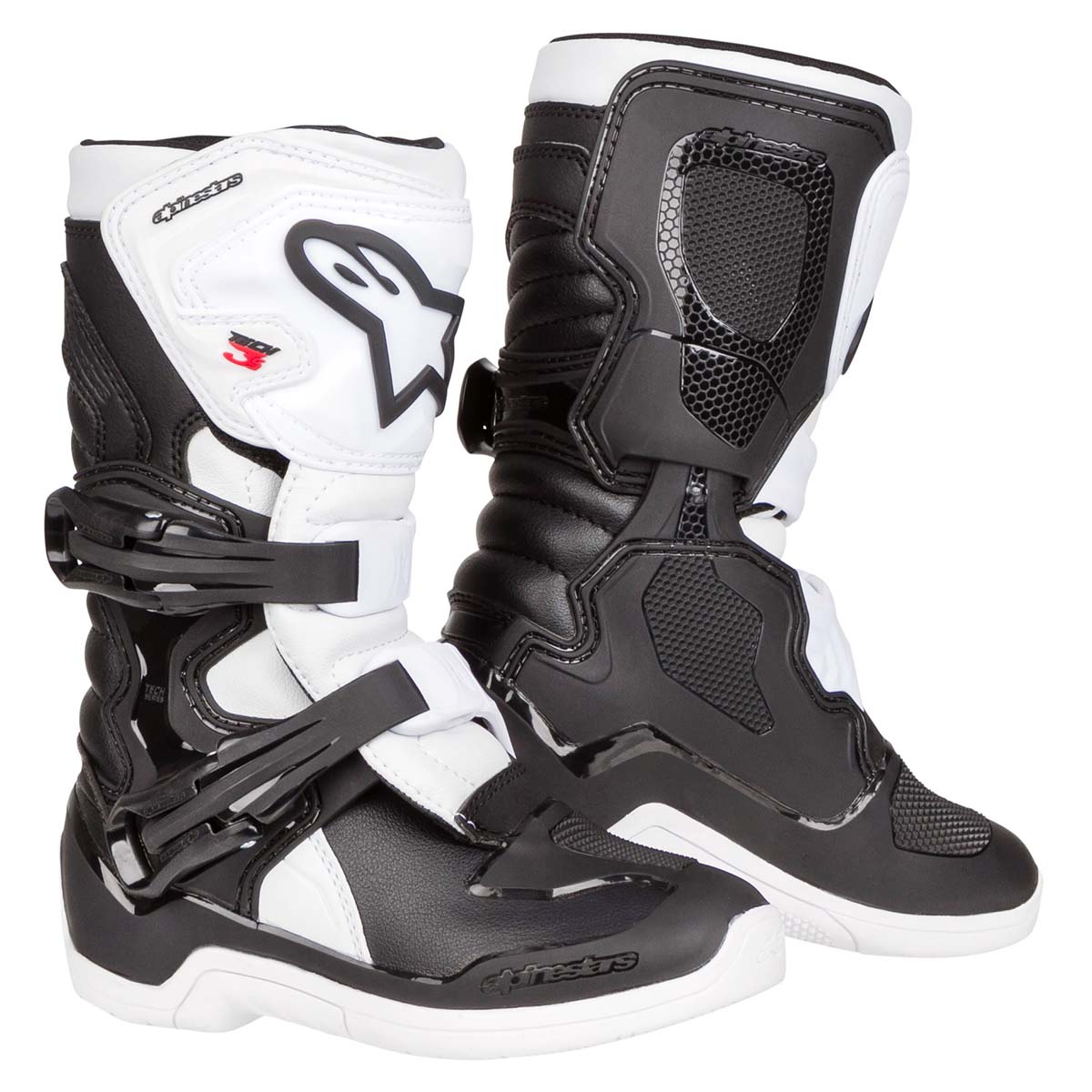 Alpinestars Kids Motocross-Stiefel Tech 3 S Schwarz/Weiß