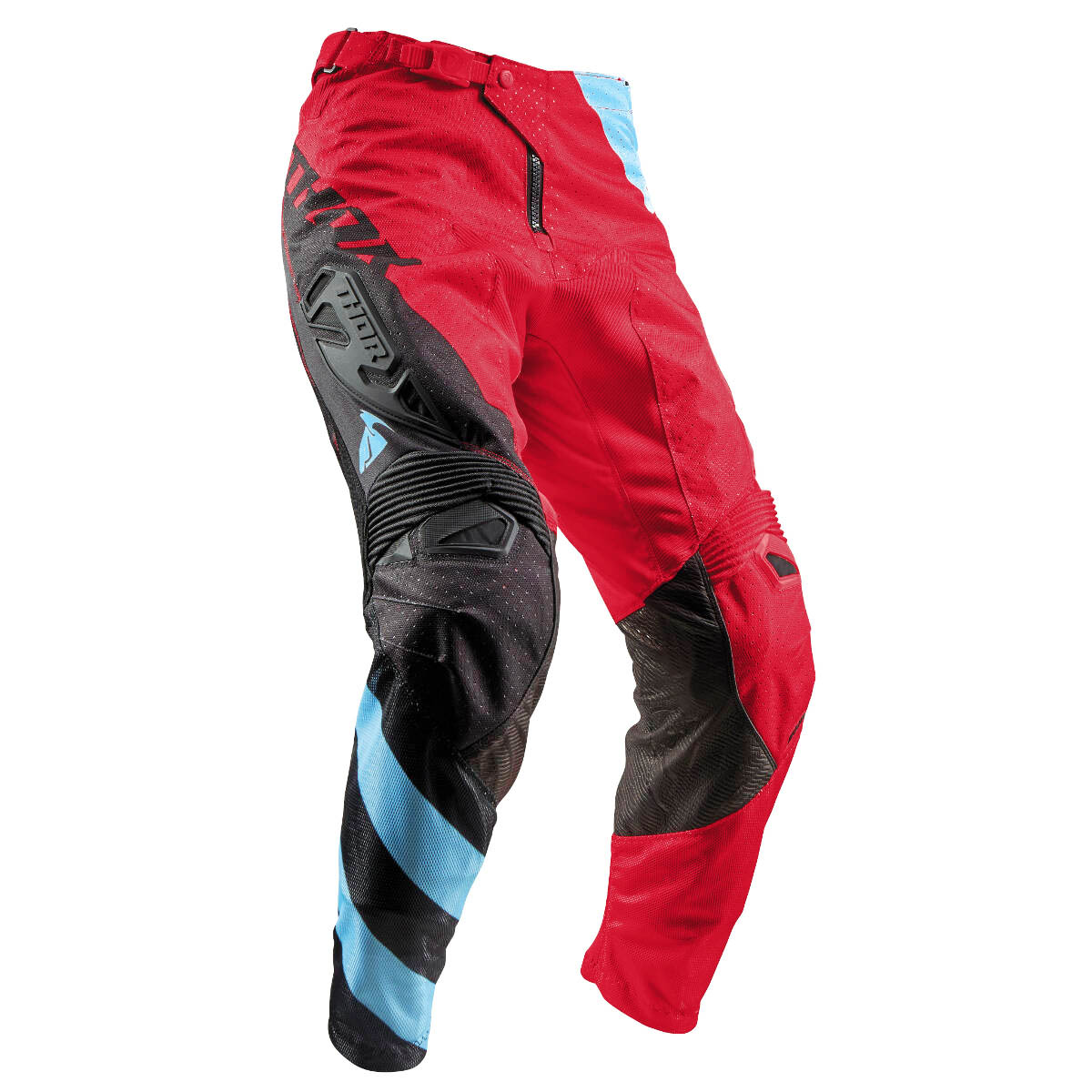 Thor MX Pants Fuse Air Rive Red/Powder Blue/Black