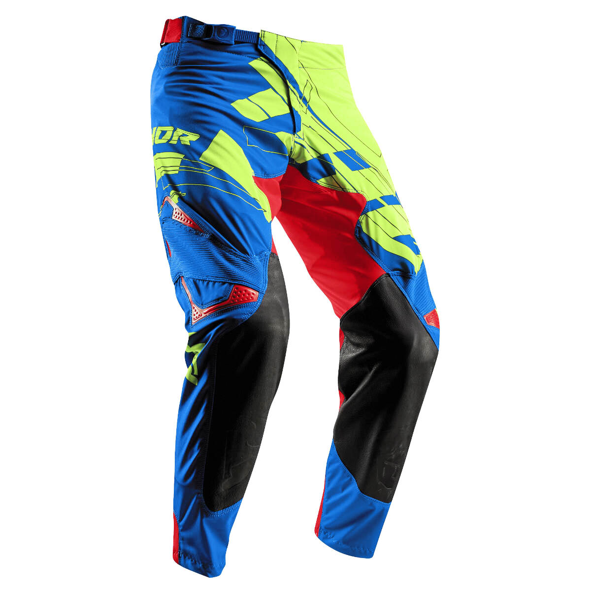 Thor MX Pants Prime Fit Paradigm Lime/Blue/Red