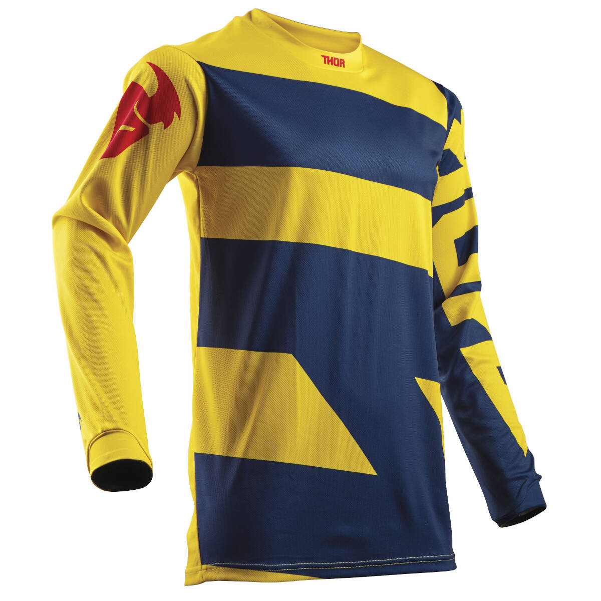 Thor Maillot MX Pulse Level Navy/Gelb
