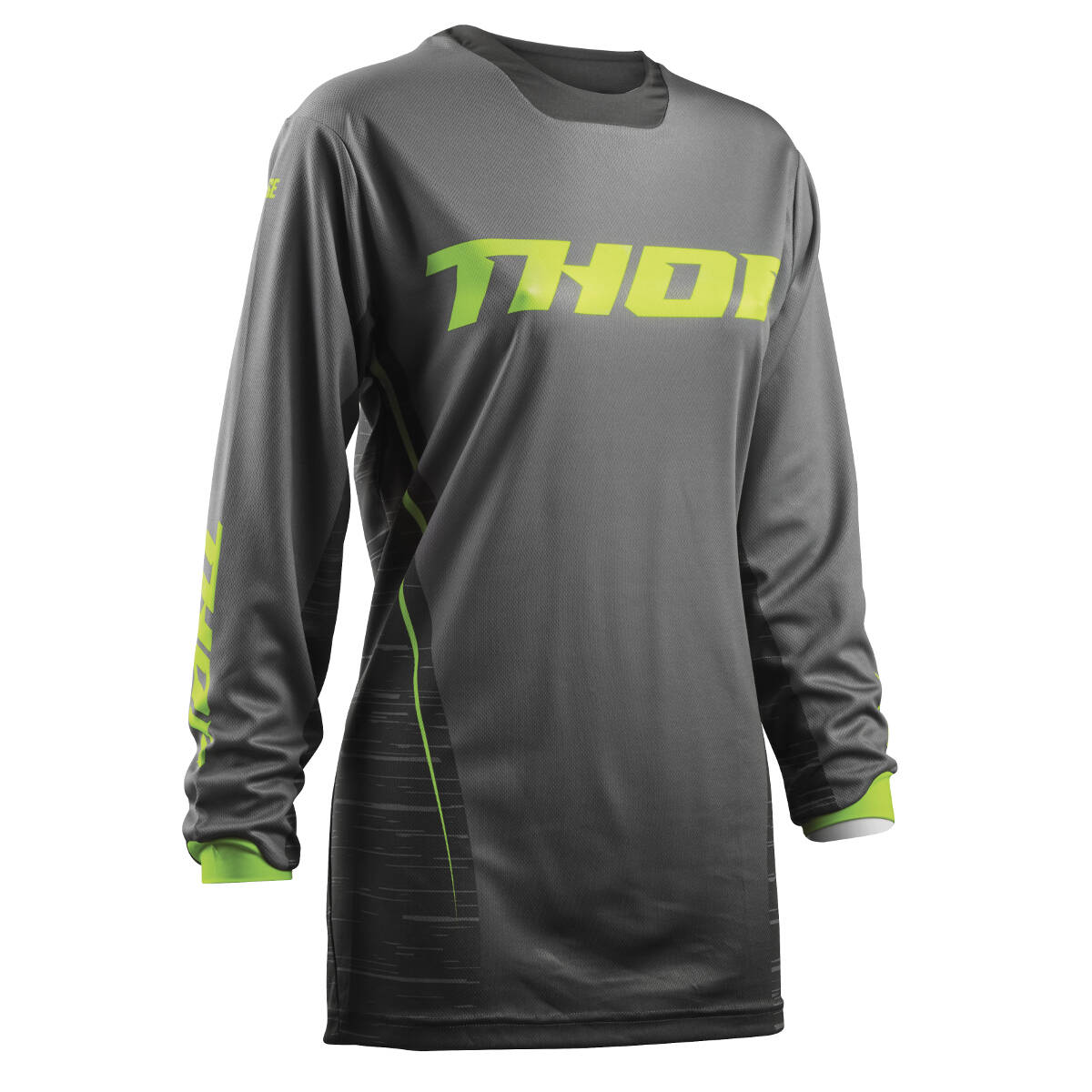 Thor Girls Jersey Pulse Gray/Lime