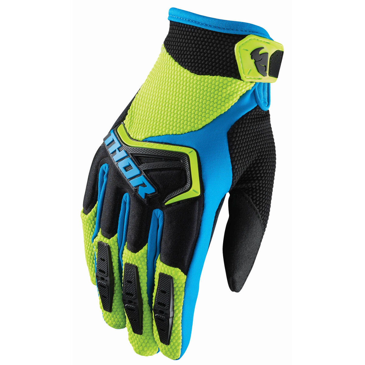 Thor Gloves Spectrum Green/Black/Blue