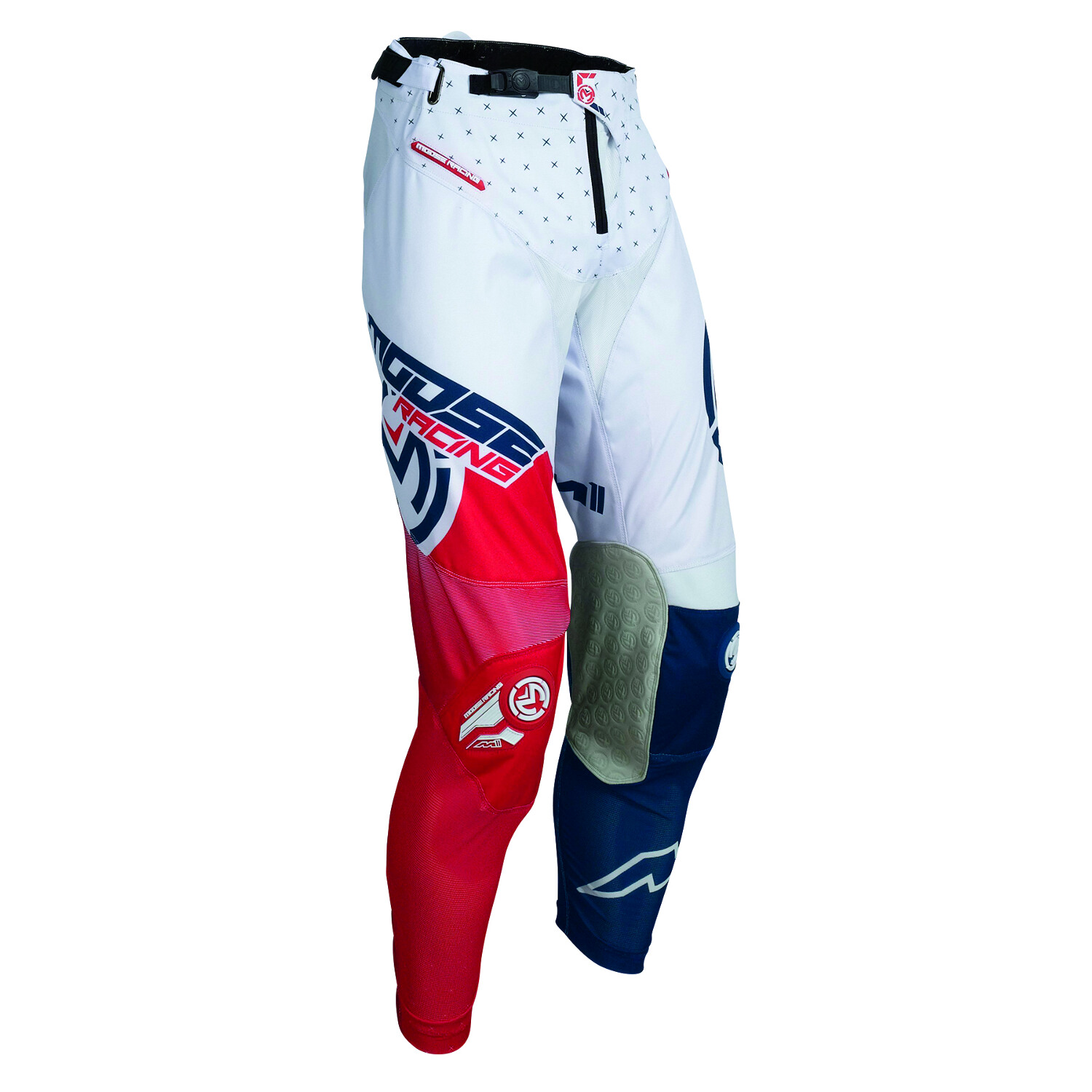 Moose Racing Pantalon MX M1 White/Red/Blue